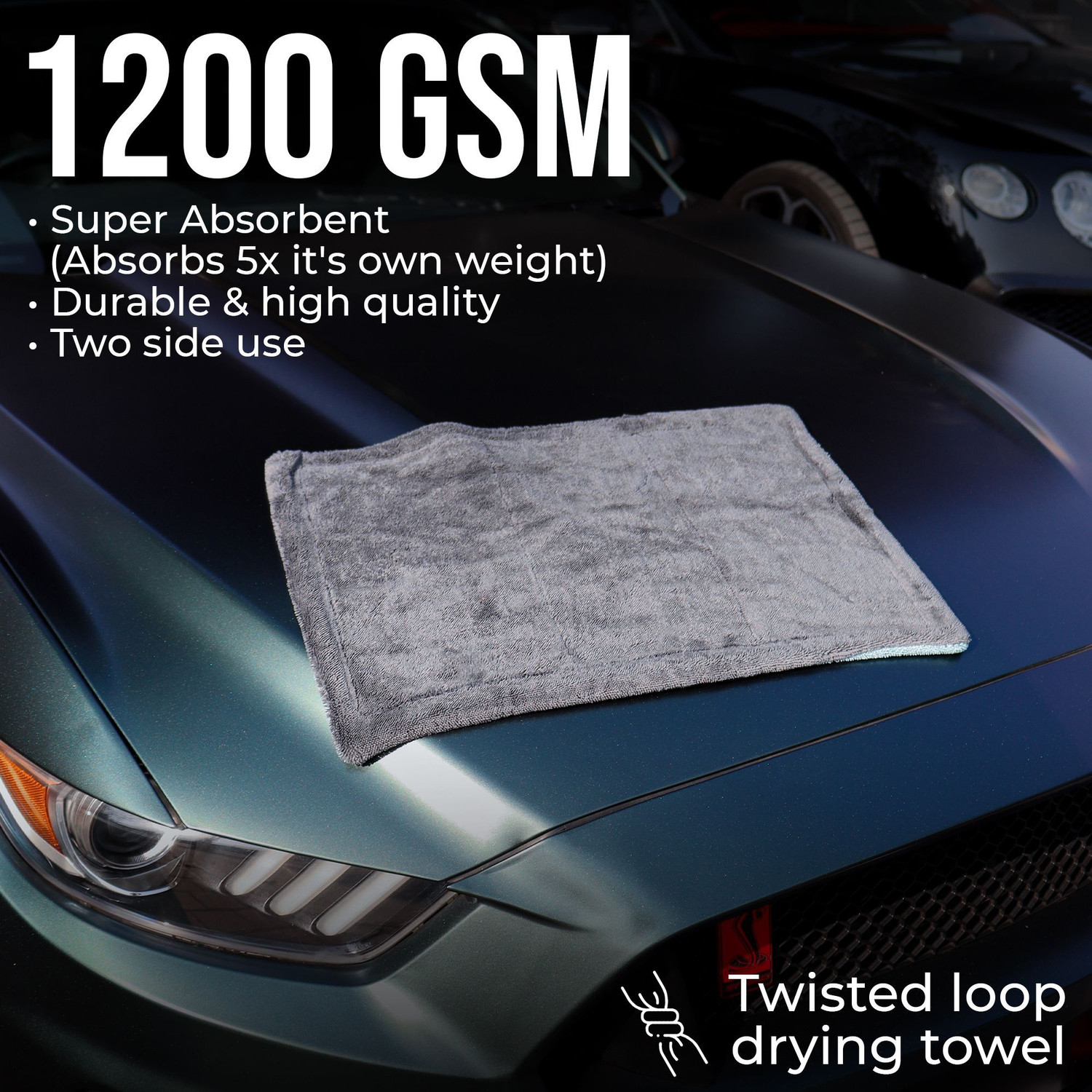Image of Car 101 Cotton Vehicle Washing Duster And 1200GSM Microfiber Dry Duster Set
