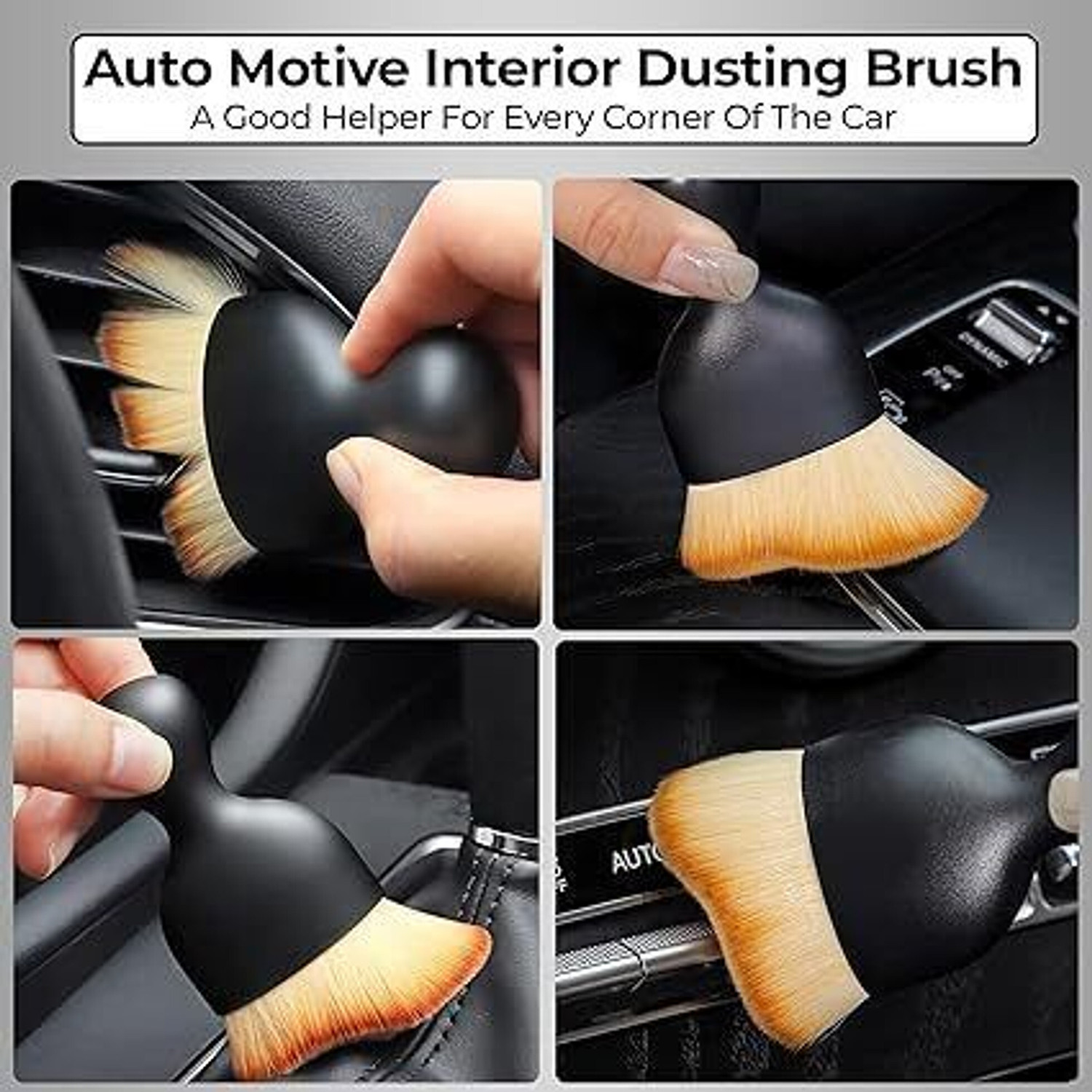 Image of Robustt 3 brush /duster, Restorer Bottle, Microfiber cleaning cloth Dry Duster Set