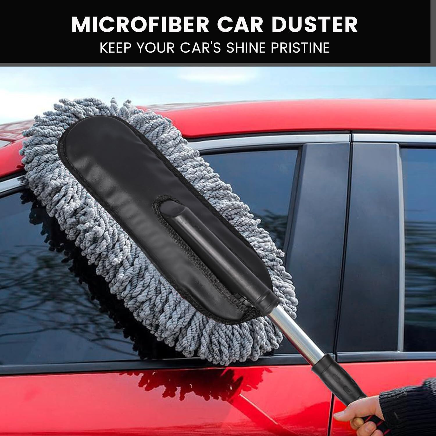 Image of JUNJULA Microfiber Vehicle Washing Duster