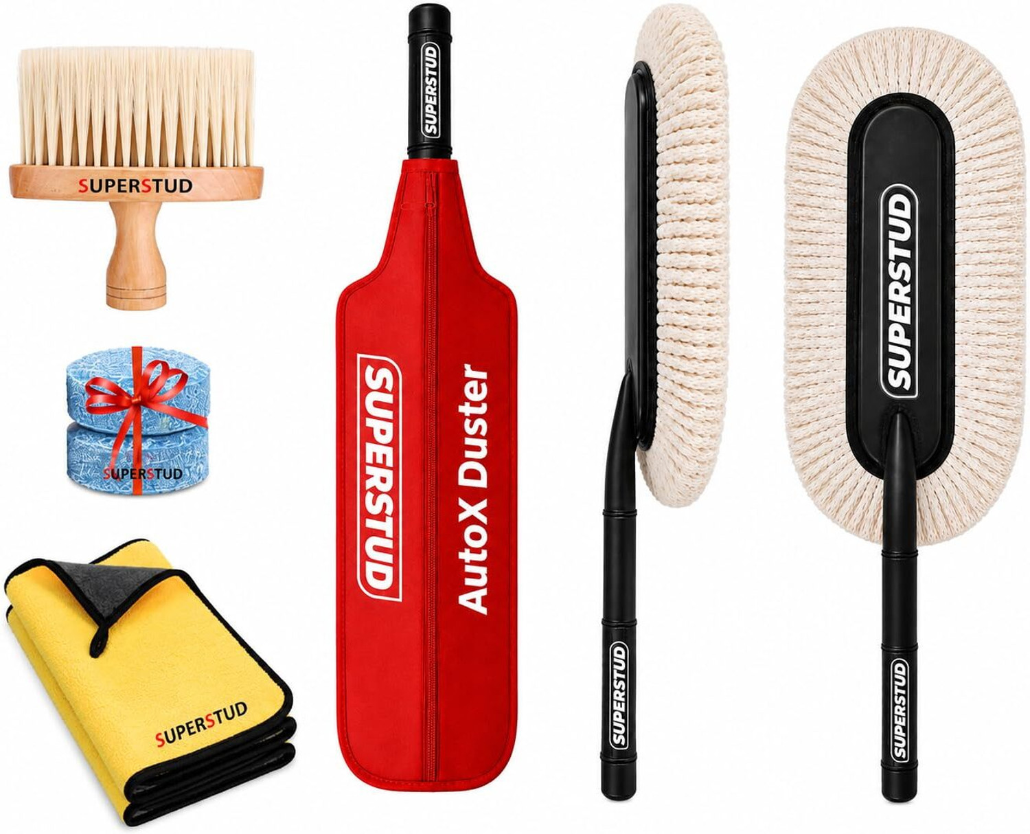 Image of SUPERSTUD wax coated car duster car cleaning kit car accessories car accessories all type Dry Duster Set