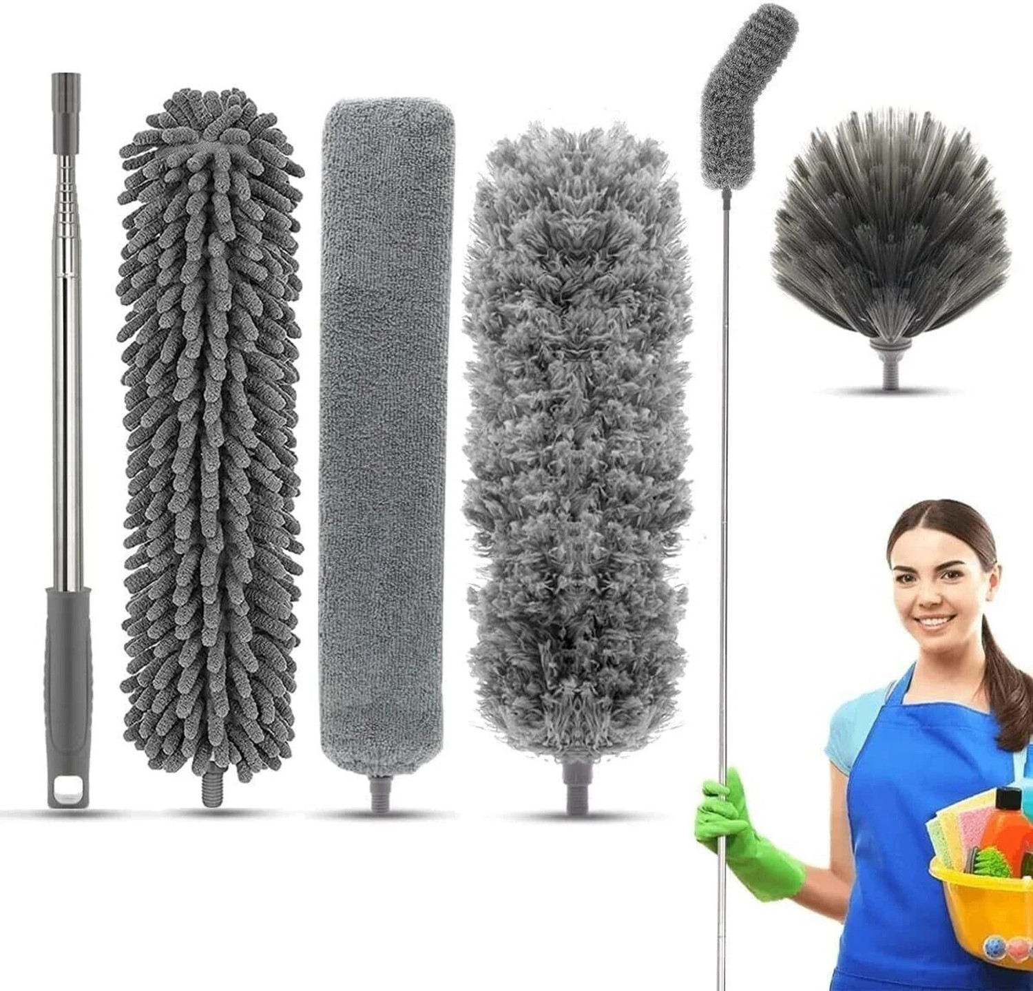 Image of KANTHEE ENTERPRISE 4in1 Duster Wet and Dry Duster Set