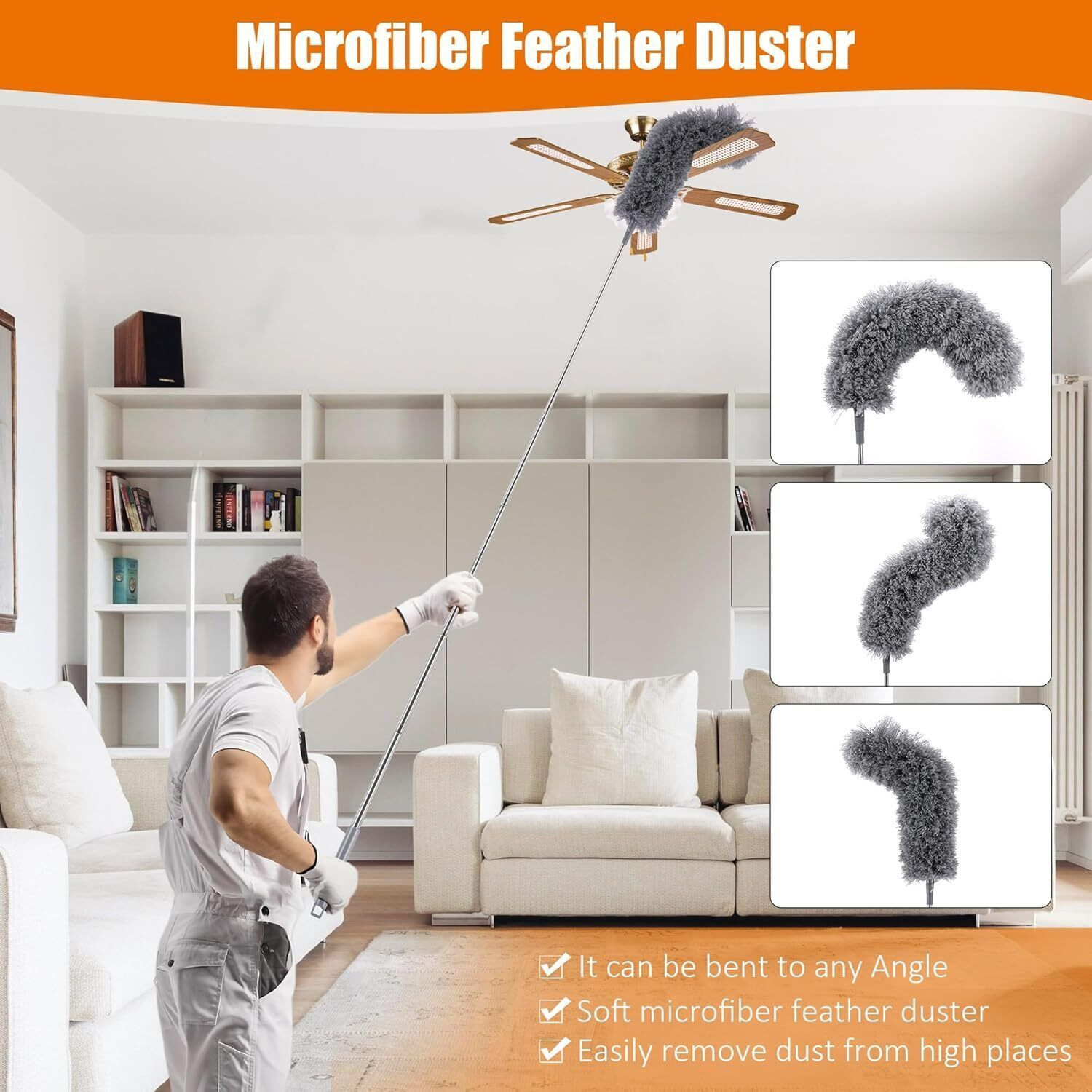 Image of KANTHEE ENTERPRISE 3 in 1 Duster Wet and Dry Duster Set