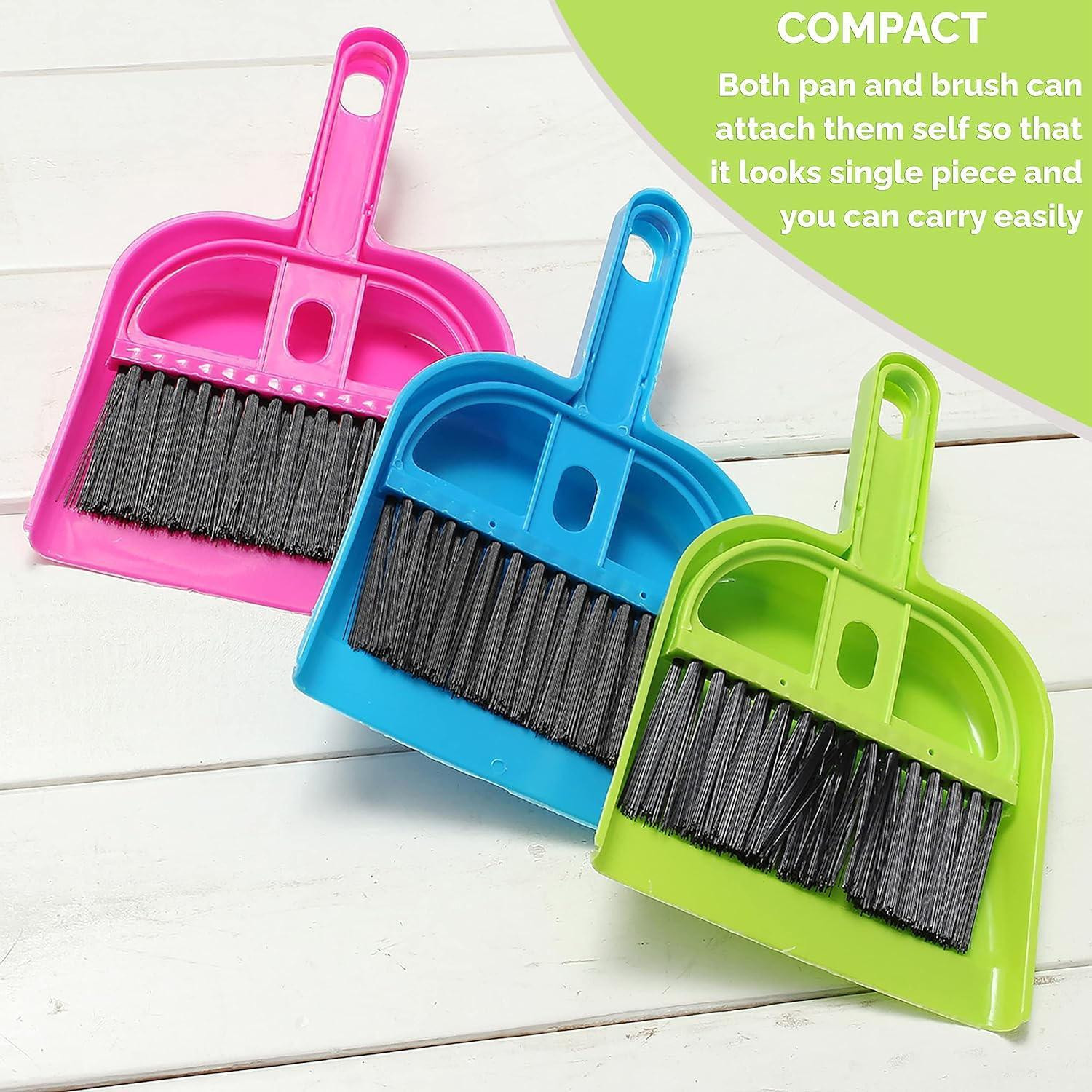 Image of ActrovaX Handheld Mini Magnetic Dustpan (Supdi) and Cleaning Broom Brush Plastic Dustpan