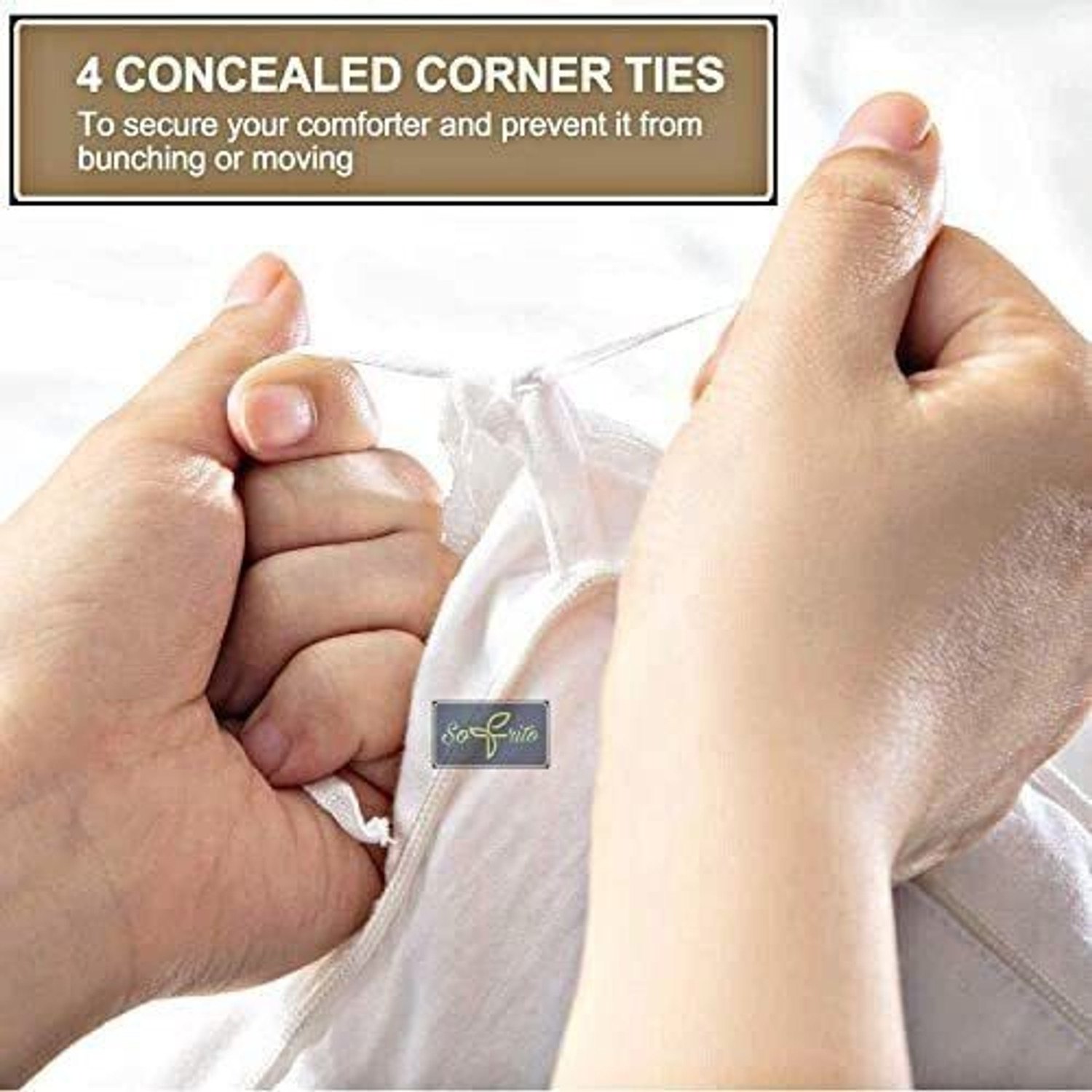 Image of RUSTIC LINEN King Cotton Duvet Cover