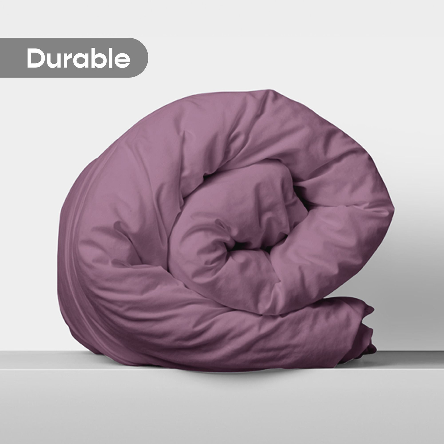 Image of SleepyCat Single Cotton Duvet Cover (Purple)