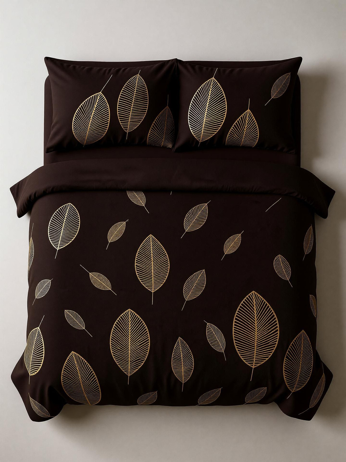 Image of BAZENTICA King Fleece Duvet Cover (Brown)