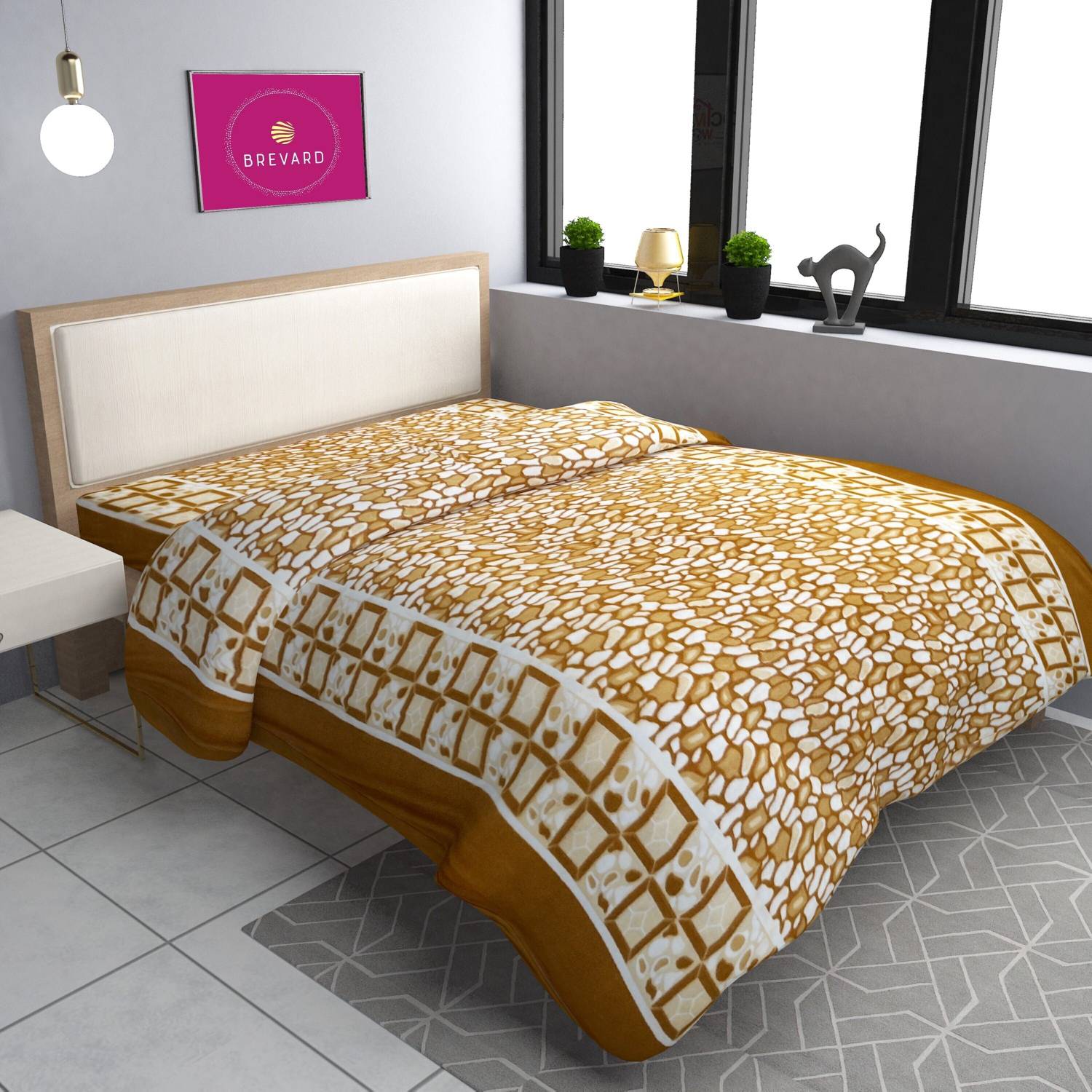 BREVARD Queen Fleece Duvet Cover