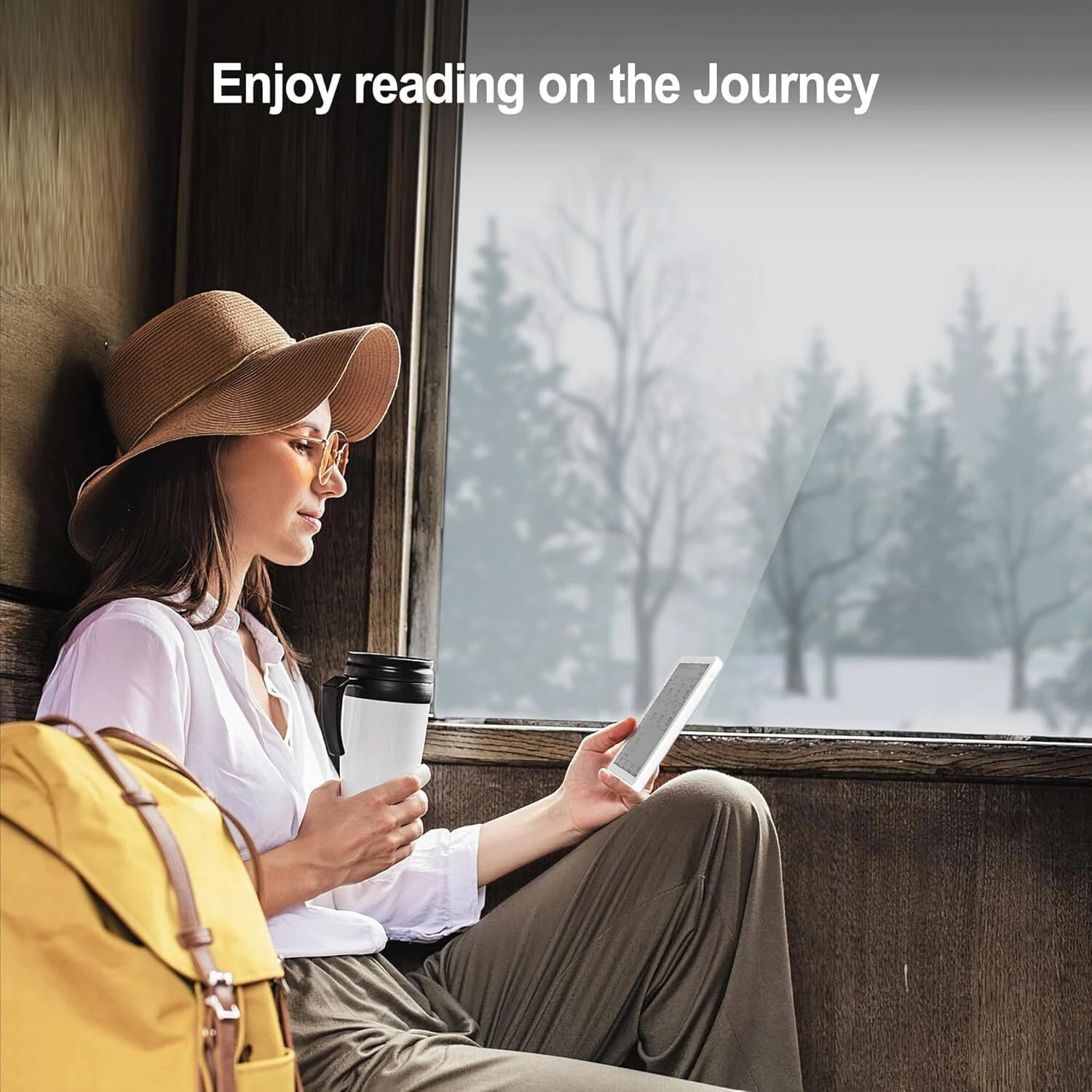 Image of CASON E7 E-Reader Tablet with Black E-Ink Display -5.8 inch Portable Glare- Ebook Reader E-reader