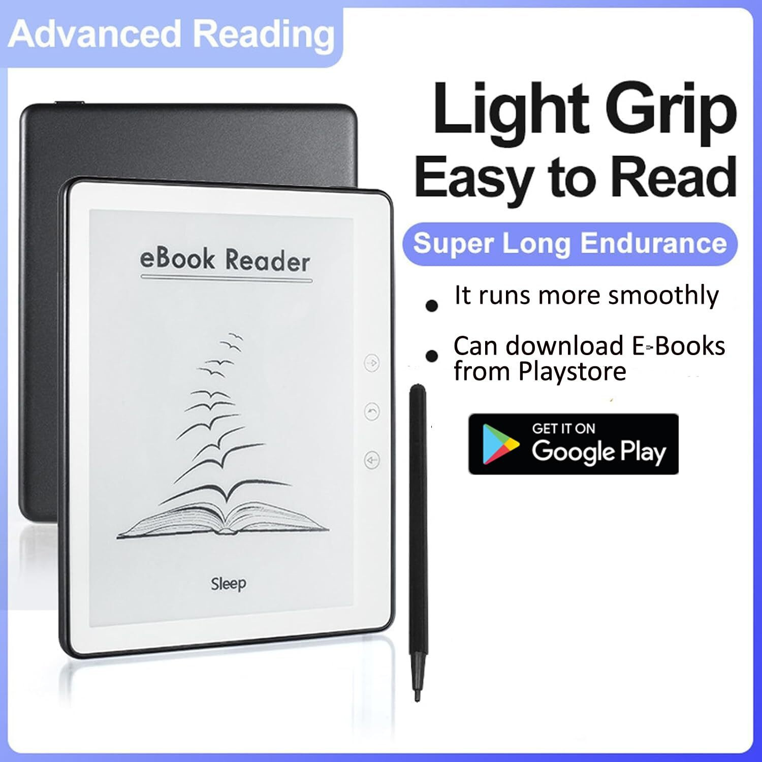Image of CASON E7 E-Reader Tablet with Black E-Ink Display -5.8 inch Portable Glare (No Backlight) E-reader
