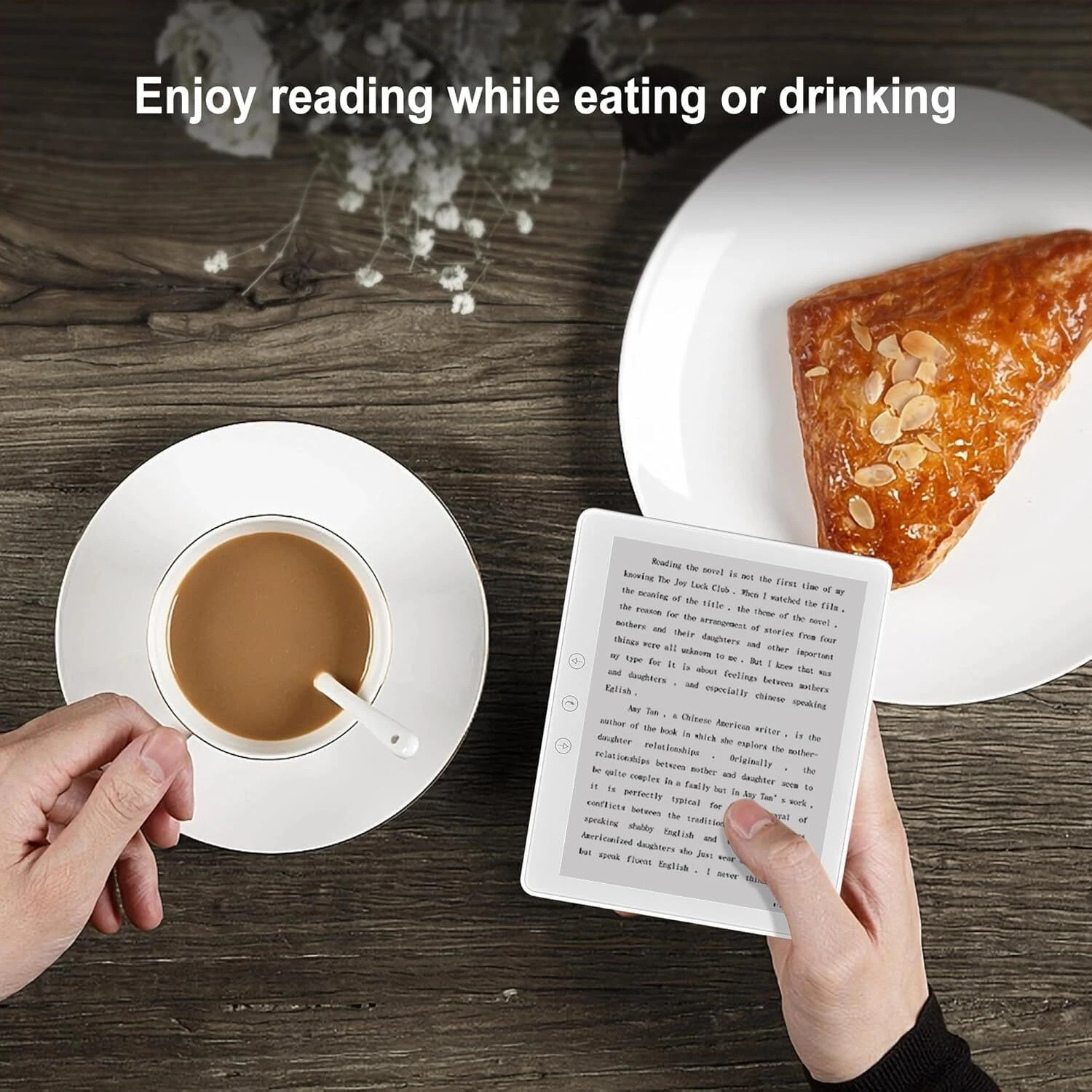 Image of CASON E7 E-Reader Tablet with Black E-Ink Display -5.8 inch Portable Glare- Ebook Reader E-reader