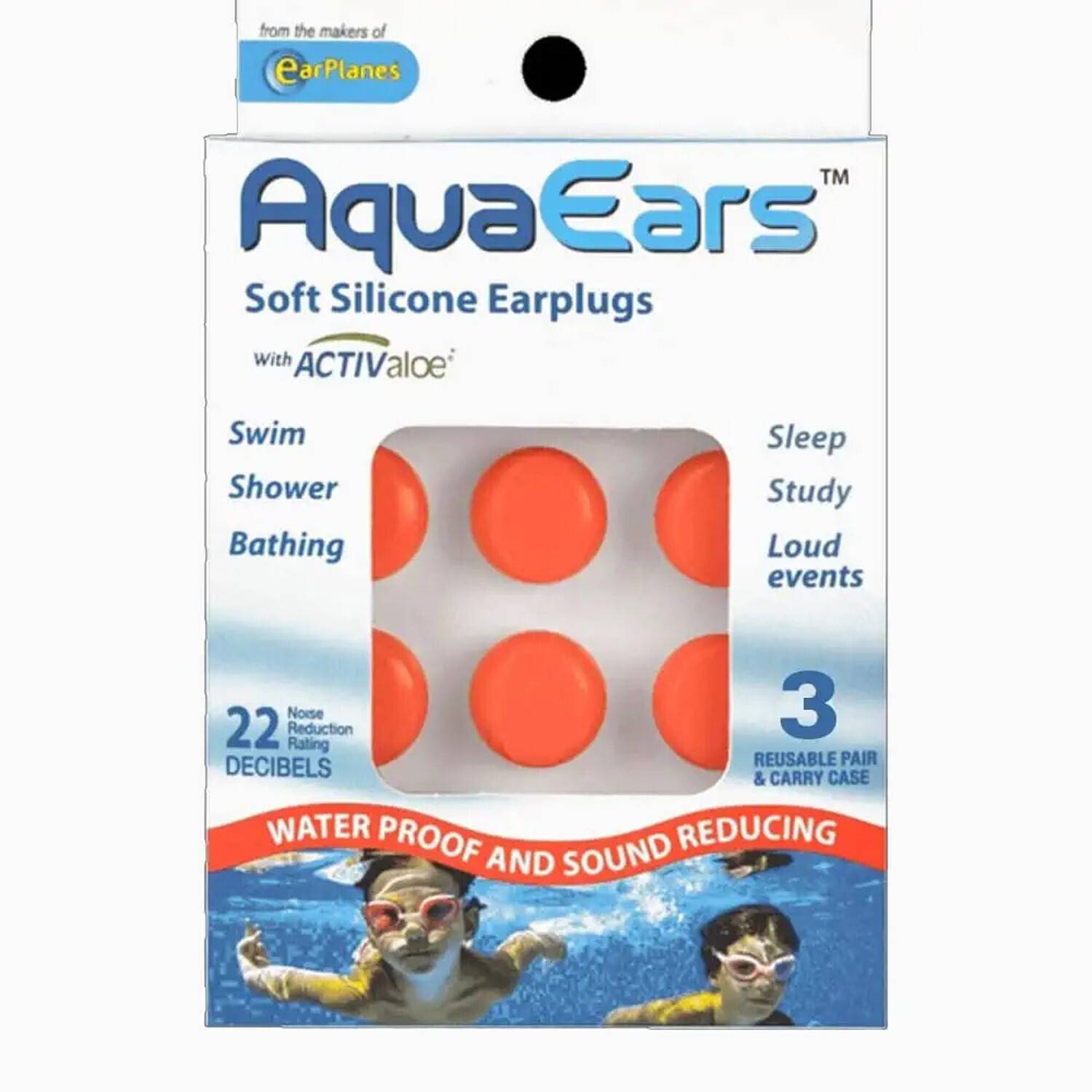 aquaears AEarsK 3Pair Ear Plug