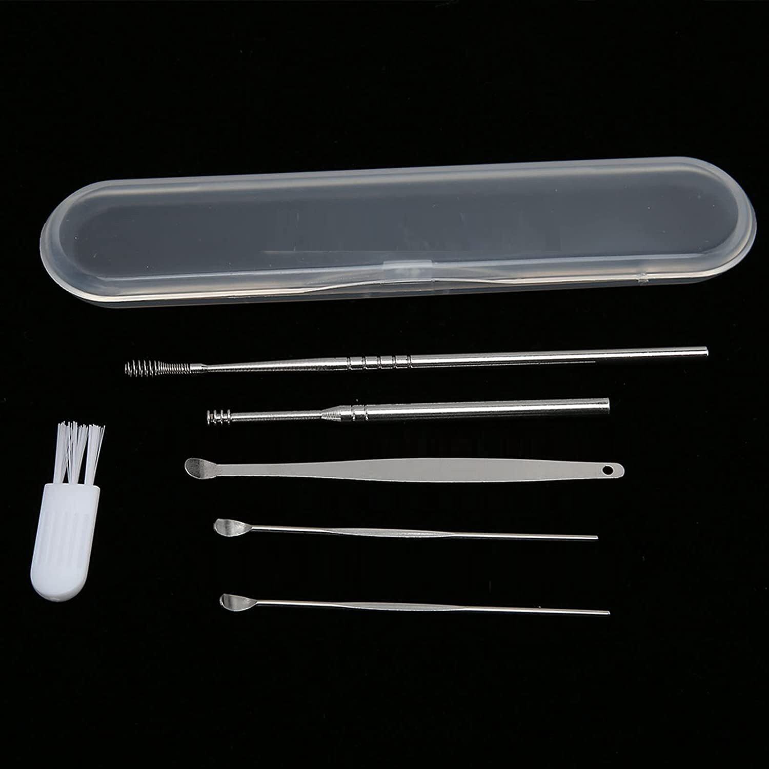 Image of GK APPLIANCES Ear wax Remover with LED Flashlight Earpick 2 pack + Ear Wax Cleaner Kit(6 pcs)