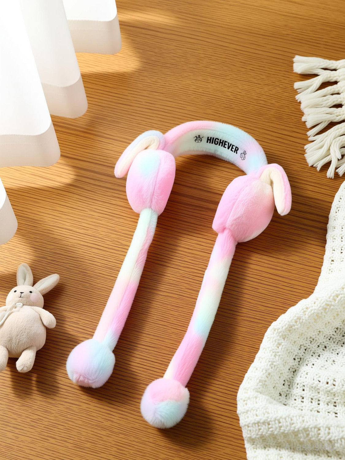 Image of Highever Cute jumping rabbit with chuchu sound boys earmuffs for kids girls (RANDOM COLOR Ear Muff
