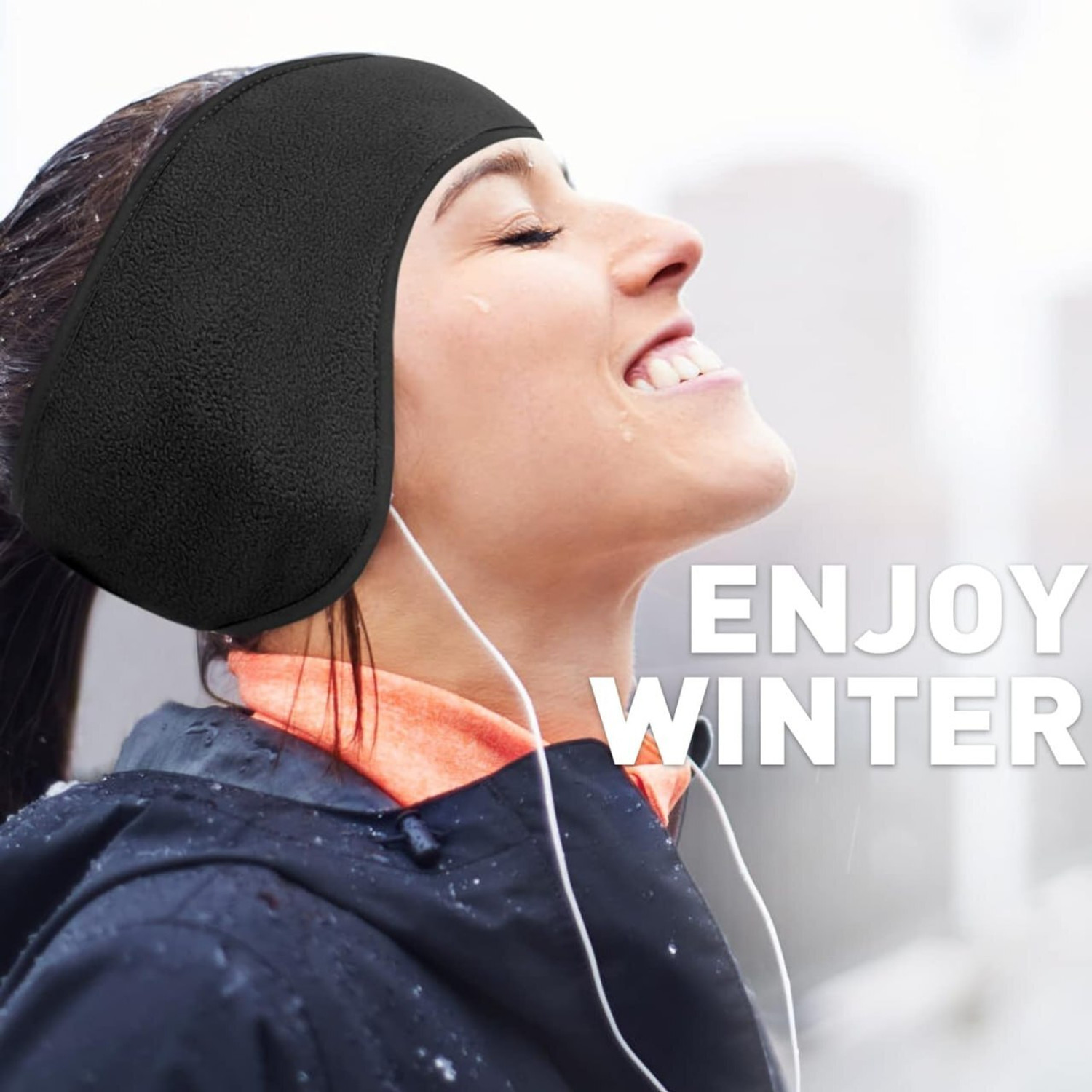 Image of ECOWISH Winter Headband Ear Warmers Muffs for Men, Women For Outdoor, Indoor Ear Muff