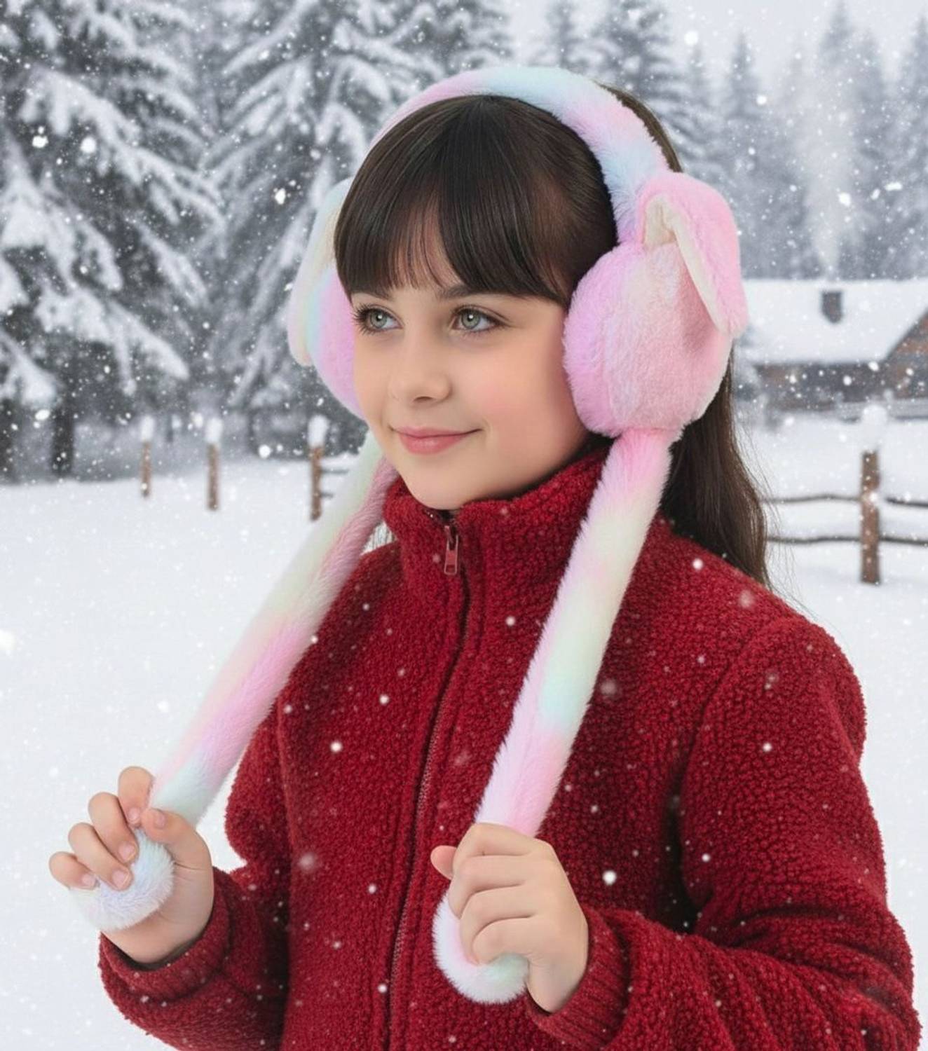 Highever Cute jumping rabbit earmuffs for kids girls boys with chuchu sound(4 to14 years) Ear Muff (Pack of 1) deal from flipkart