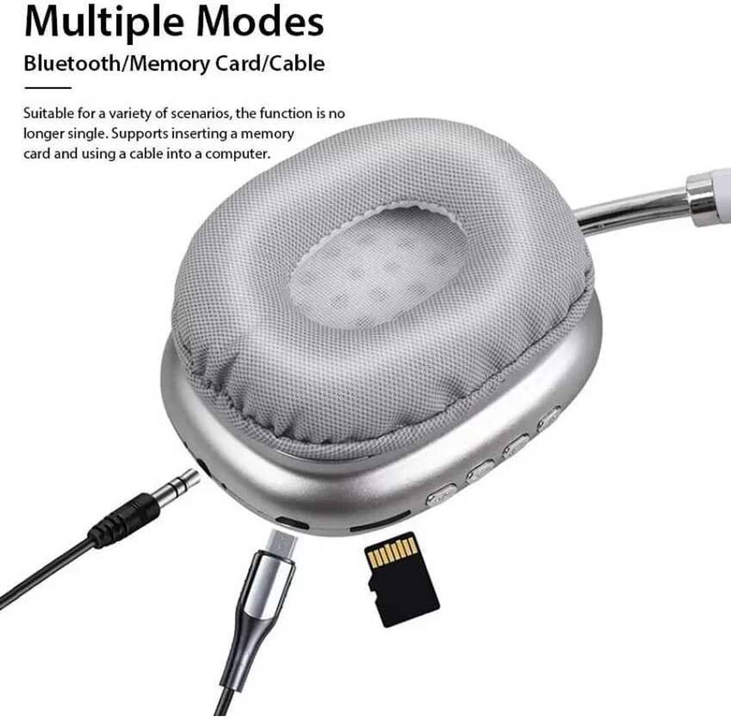 A CONNECT Z P9 White Bluetooth Headphone - Image 2