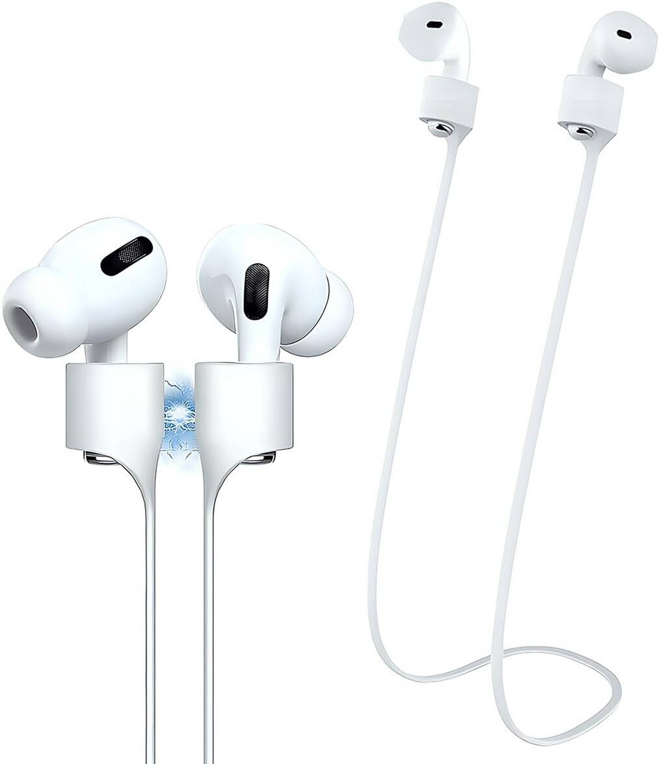 KANSOL Magnetic Anti-Lost Silicone Rope for AirPods Pro/Aipods