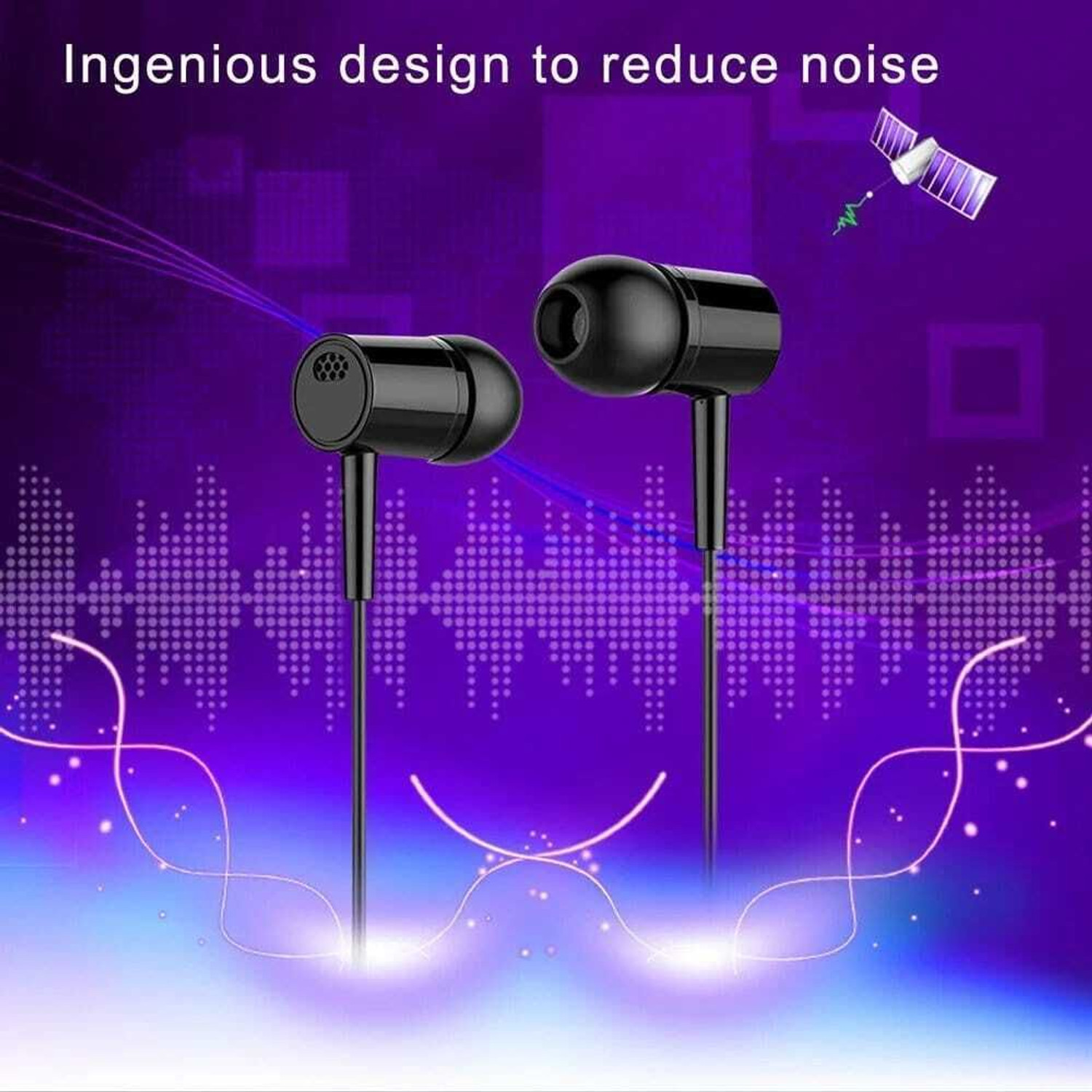Image of ANANDANI M105 (Stereo Earphone) Strong Bass Stereo HD Earphone Cable Organizer