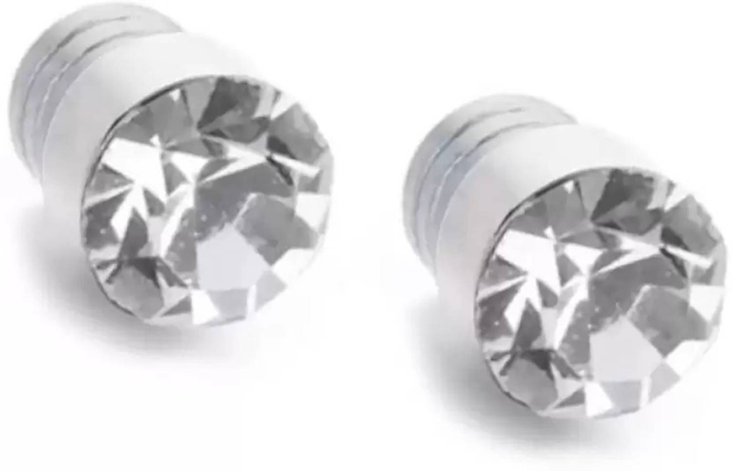 ShobhRam 4 x Silver Nug Magnetic Stud Earring 4mm - Image 3