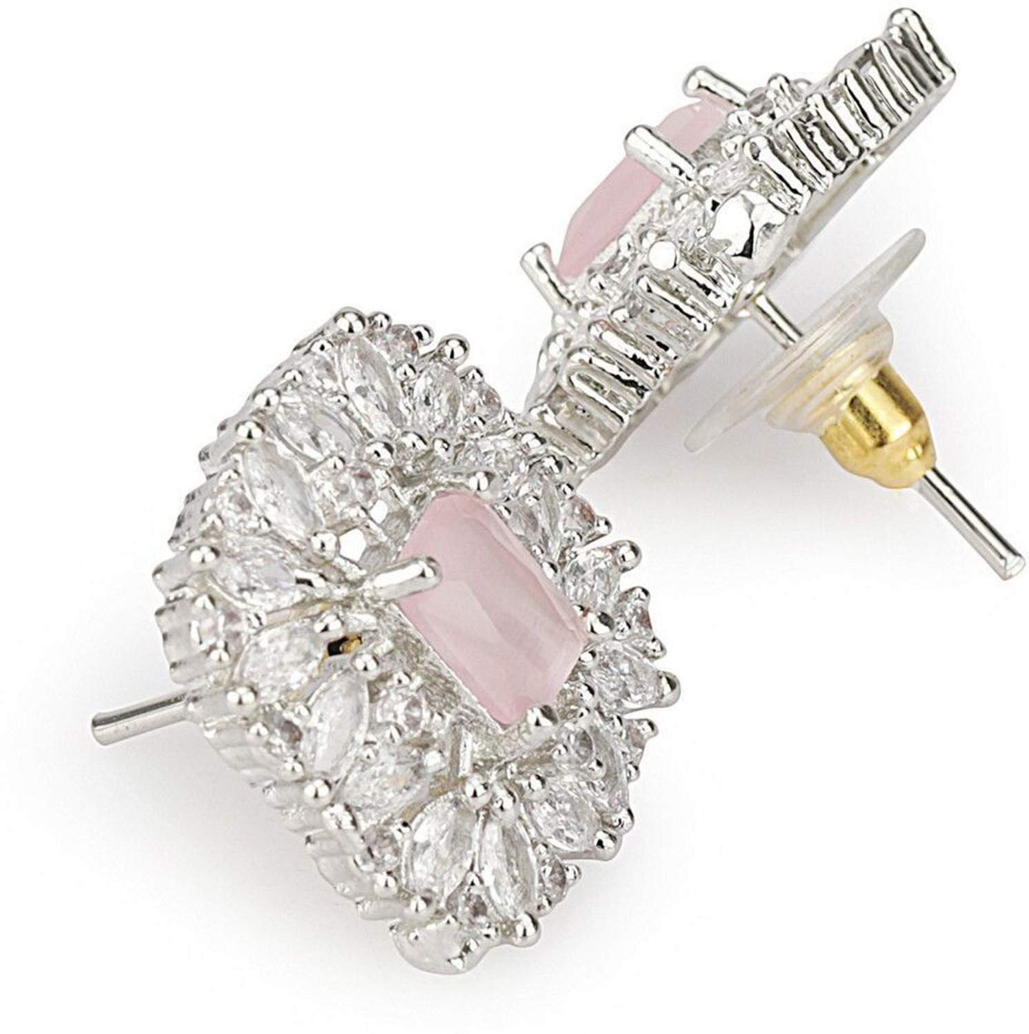 Image of Bhagya Lakshmi Traditional Crystal Alloy Stud Earring