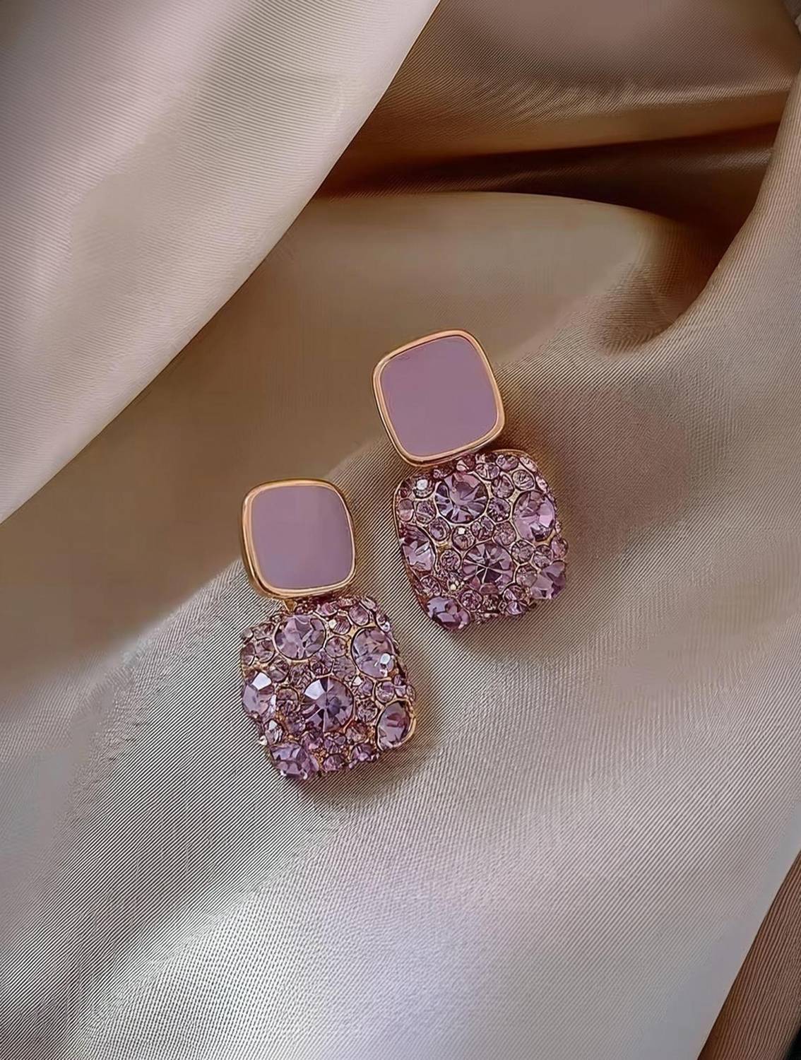 ADORNITY Stylish Earrings For Women Cubic Zirconia Alloy Drops & Danglers