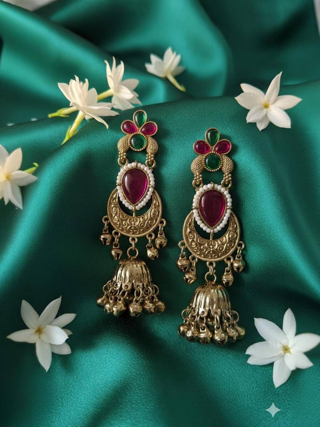 AVA Festive jewellery Alloy Jhumki Earring