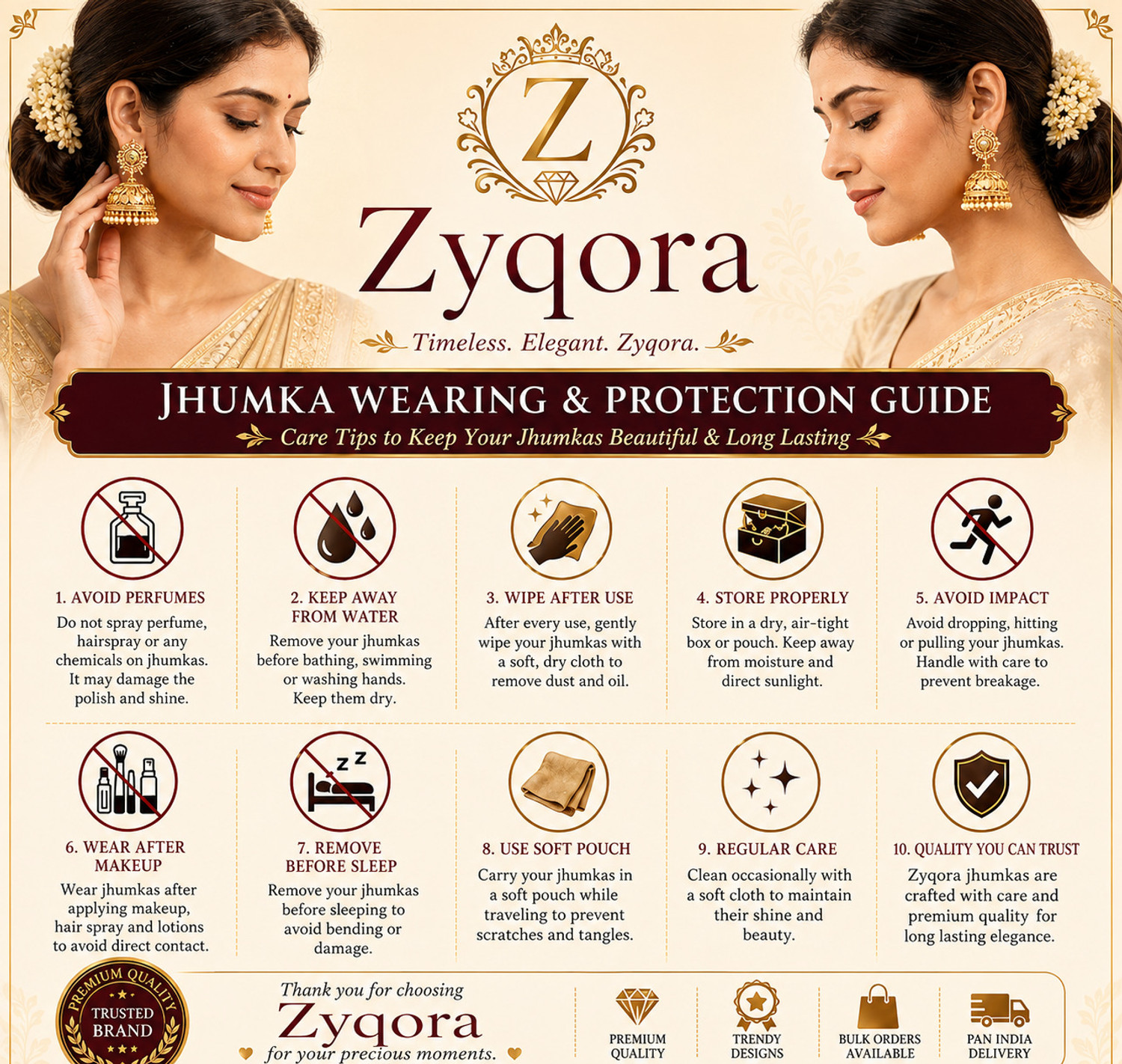Image of Zyqora Oxidised Jhumka Earrings 12 Pairs Combo Set for Women Girls Ethnic Wear Alloy, Steel Earring Set, Jhumki Earring