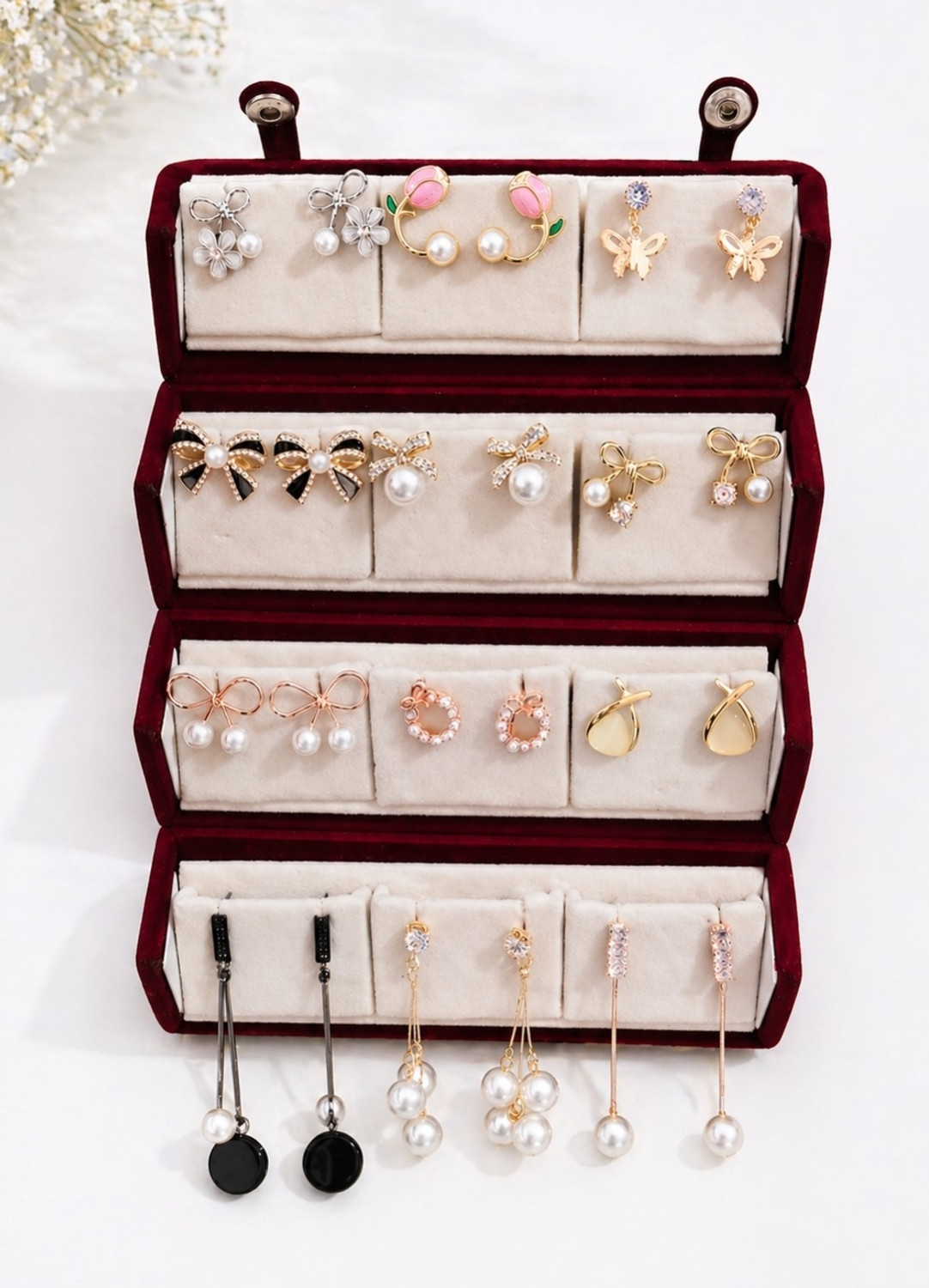 Image of Aashtalifestyle Western jhumka set Alloy Stud Earring, Drops & Danglers, Hoop Earring, Jhumki Earring
