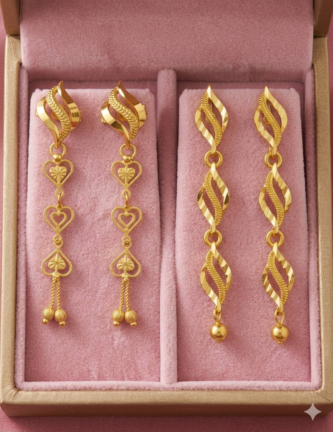 blush bella Combo 1 gram gold plated earrings suidhaga earrings Brass Ear Thread