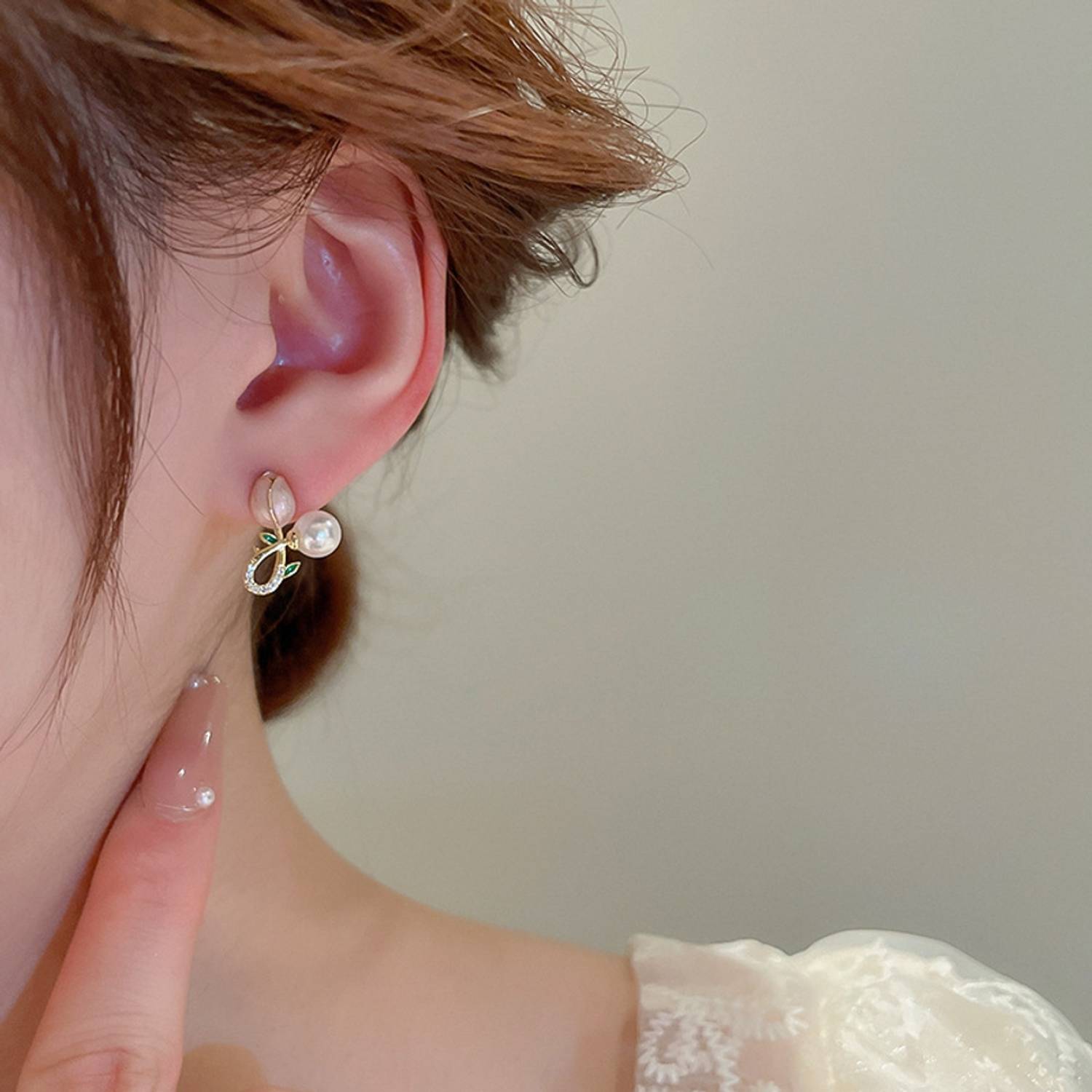 CoolWool Lovely Beautiful Rose Fashion Earrings for Women Alloy Drops & Danglers, Stud Earring, Jhumki Earring, Hoop Earring, Cuff Earring