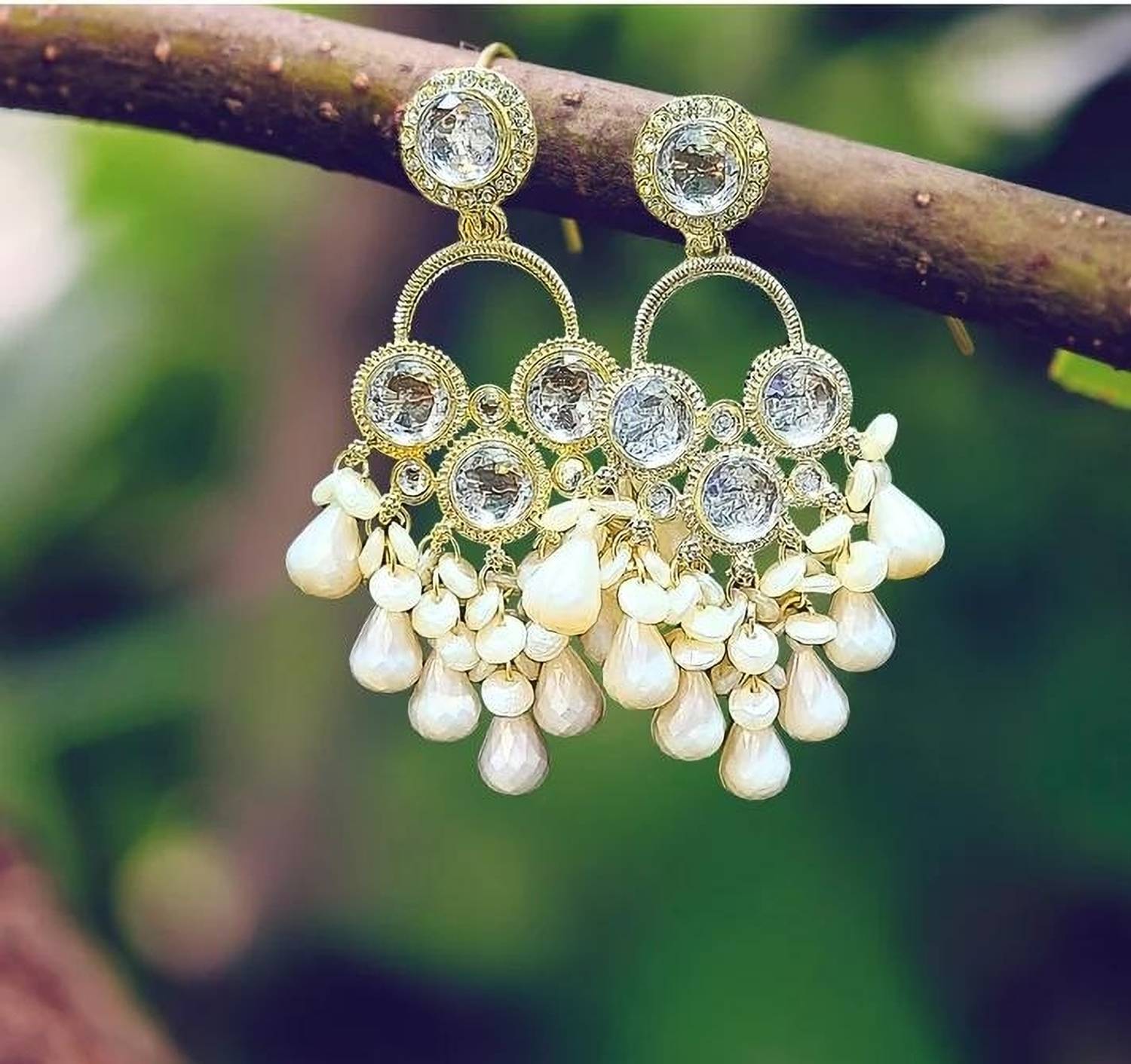 Flipkart.com - Buy ofro Ofro Round Luxe Teardrop Earrings for