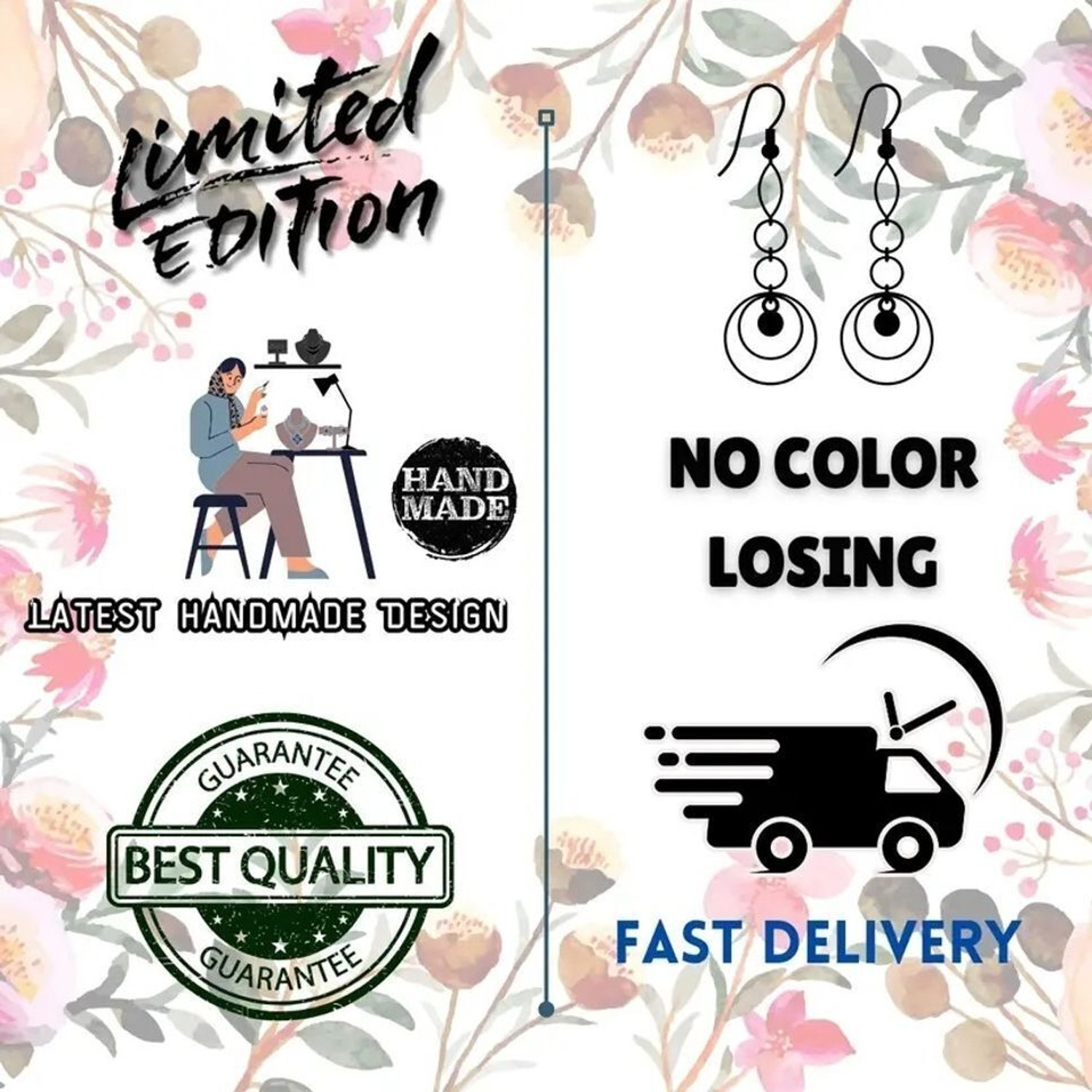 Image of JenishFashions Handmade German Silver Earrings for Girls & Women ( 18 Pair ) Alloy, German Silver Hoop Earring, Jhumki Earring