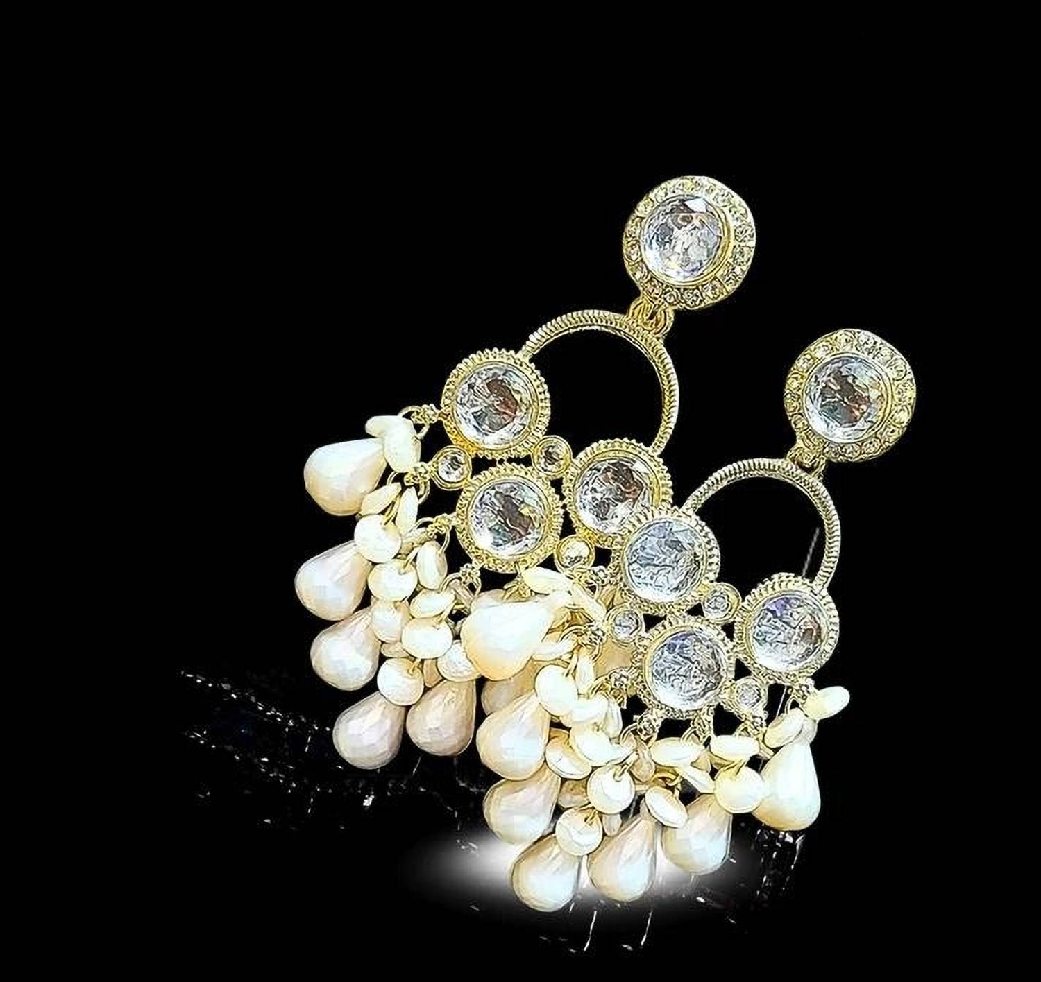 Flipkart.com - Buy ofro Ofro Round Luxe Teardrop Earrings for