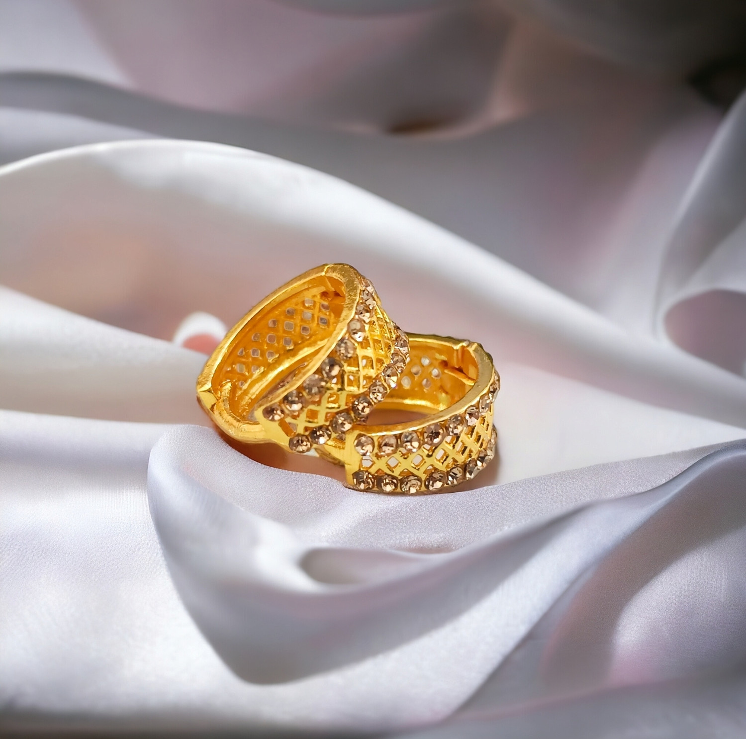 Image of MA FASHION Hoop Brass Hoop Earring