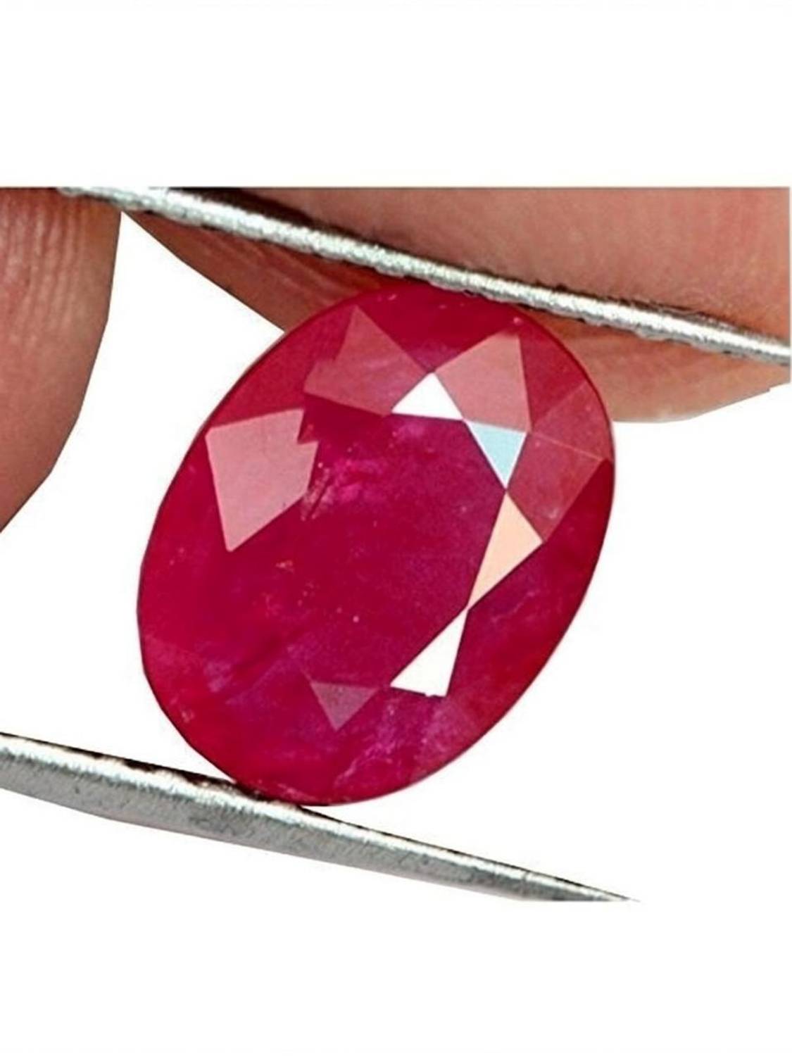 Aanya Jewels 8.25 Ratti (Mannik) Gemstone For Men & Women Ruby Rashi Ratan Ruby Stone Ear Thread