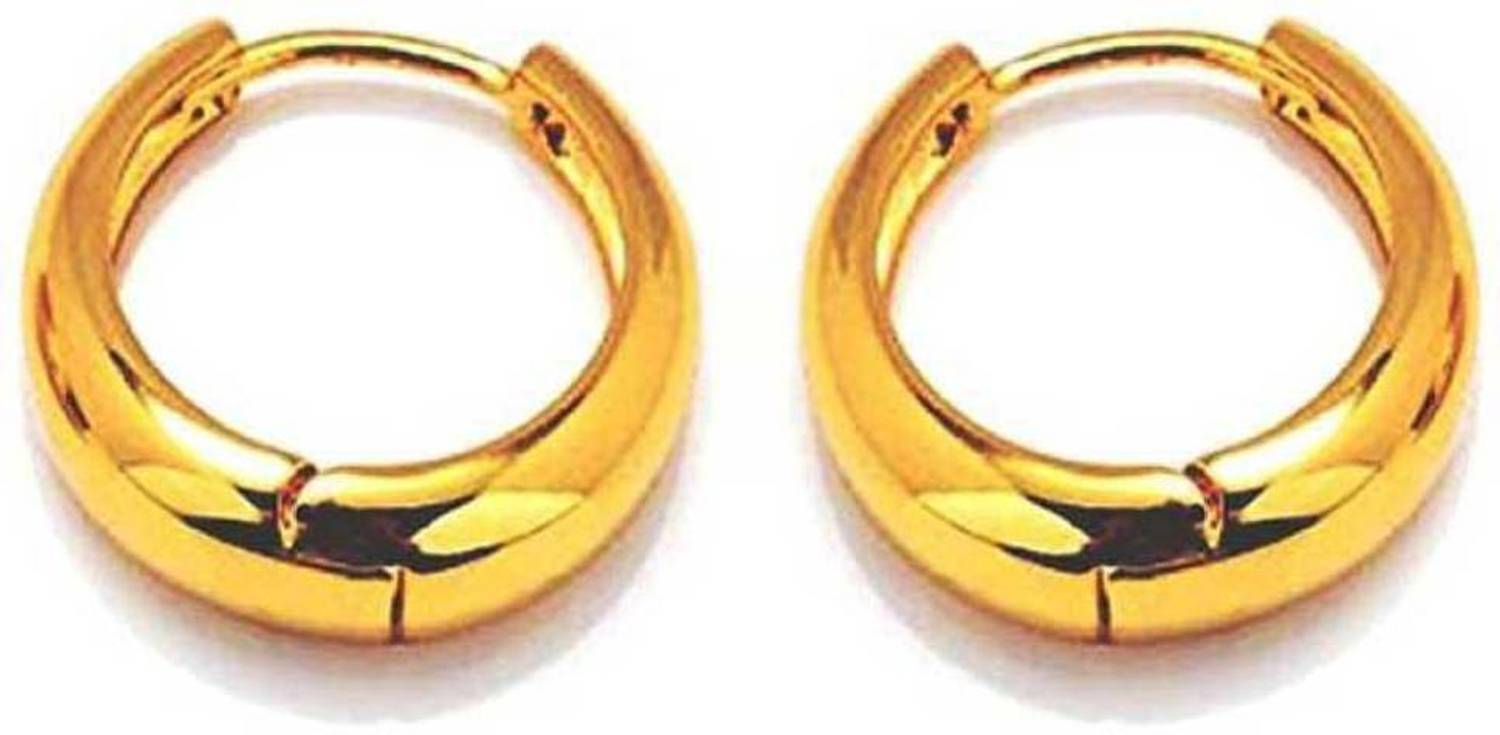 Jagsun Kaju Bali shaped earrings Gold-Plated stainless steel hoop earring Stainless Steel Hoop Earring Alloy Hoop Earring Alloy Hoop Earring