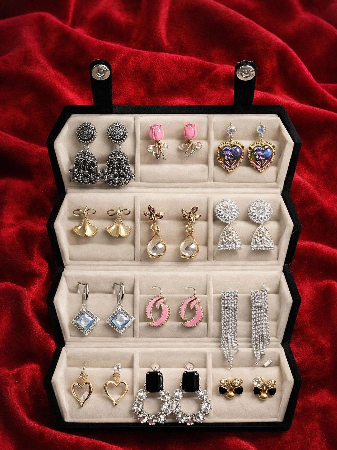 Image of DDS JHUMKA MJULTICOLOR EARING RANDOM DESIGN Stainless Steel Jhumki Earring