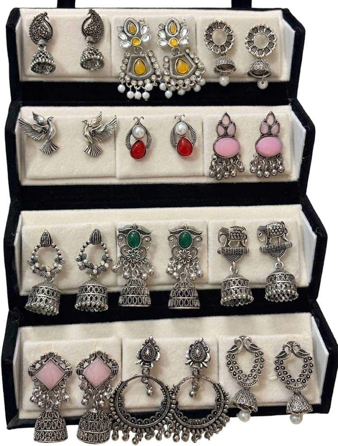 ELITEKRTZ 12 Pairs Jhumka Earrings - Image 3