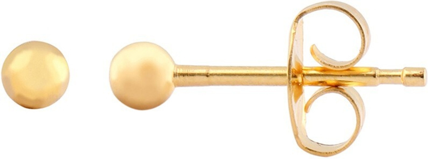 Image of STUDEX 3MM Ball 24K Pure Gold Plated Steel Stud Earring