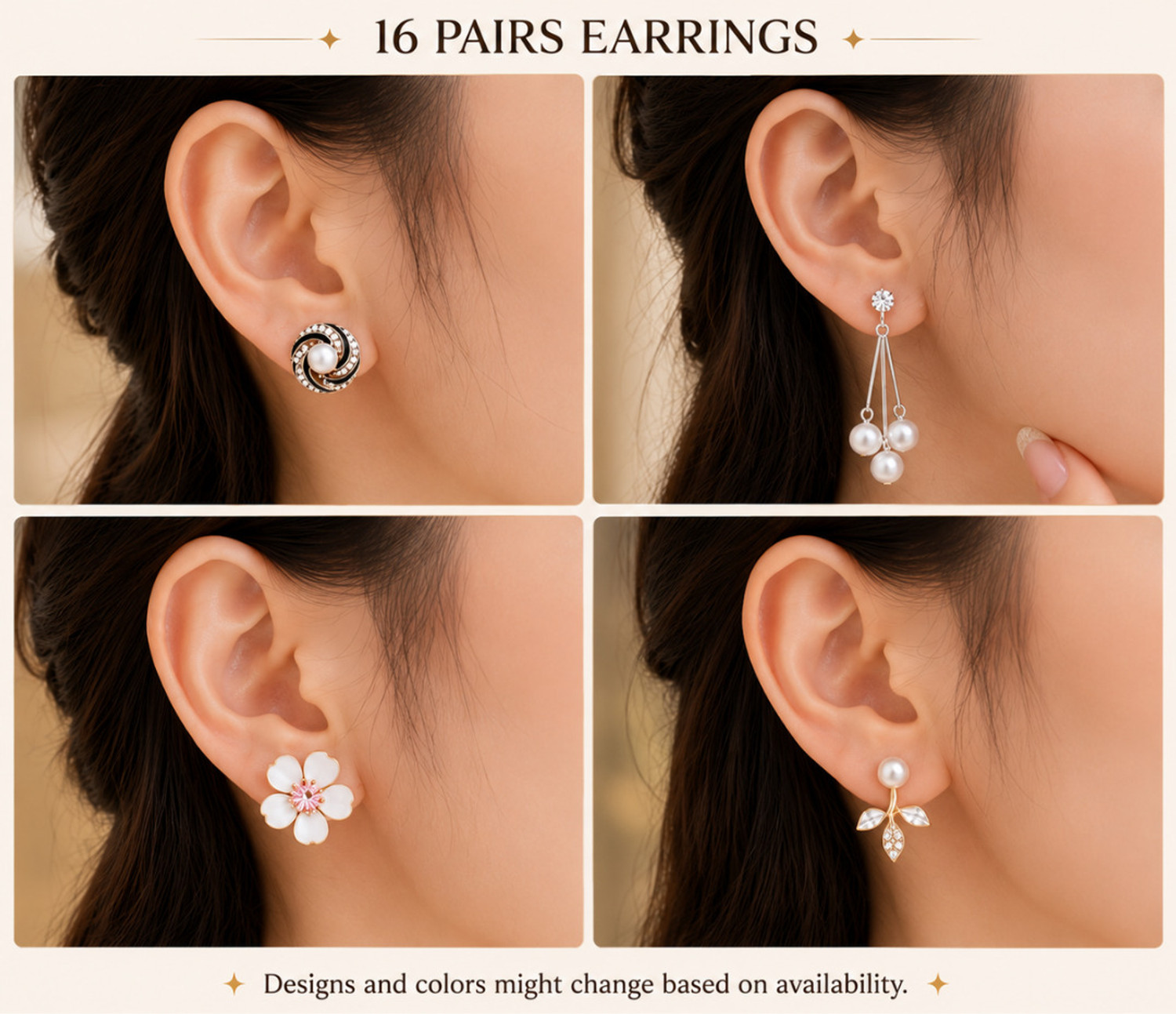 Image of Sihn Korean Earring 16 Alloy Stud Earring, Drops & Danglers, Hoop Earring, Cuff Earring