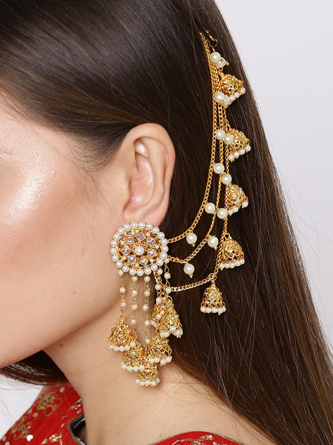 YouBella Stylish Party Wear Jewellery Alloy Jhumki Earring