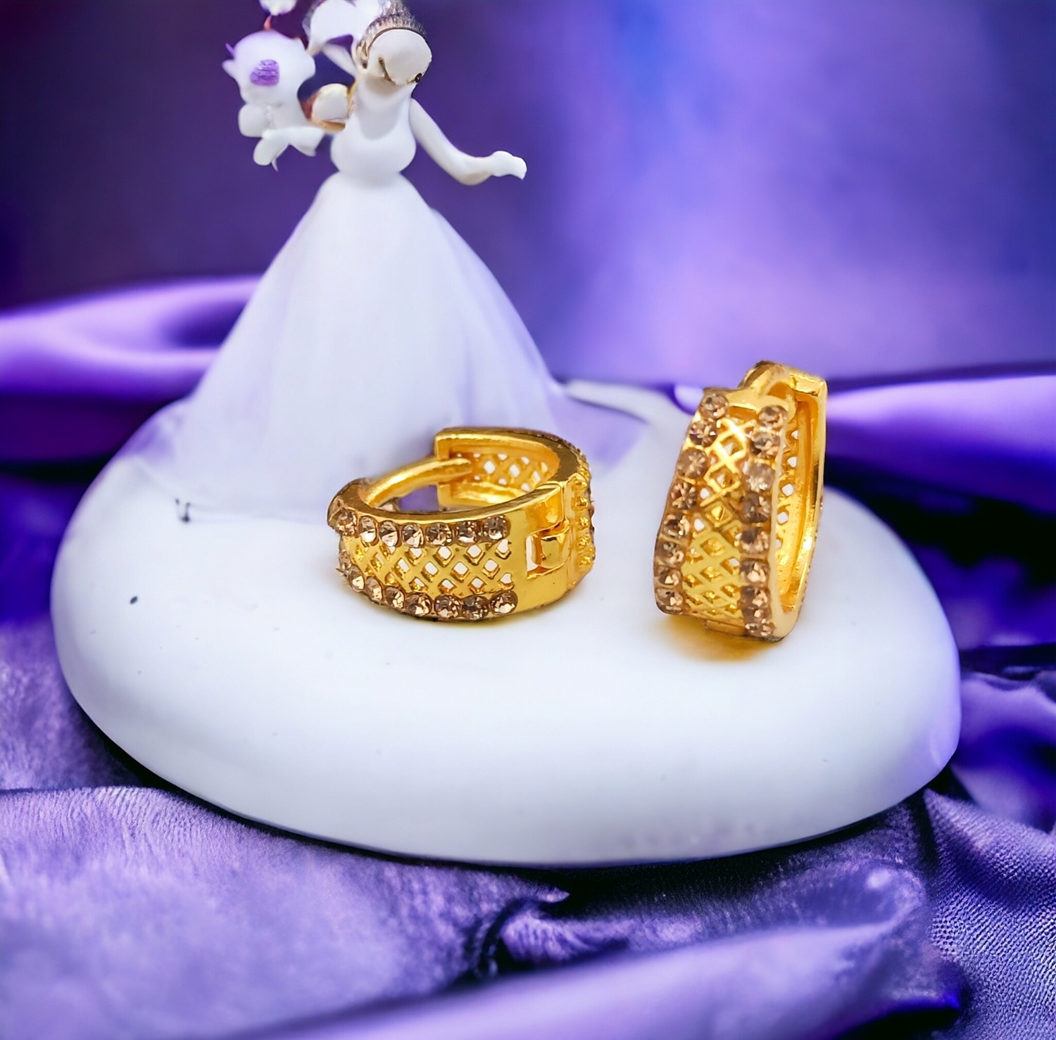 Image of MA FASHION Hoop Brass Hoop Earring
