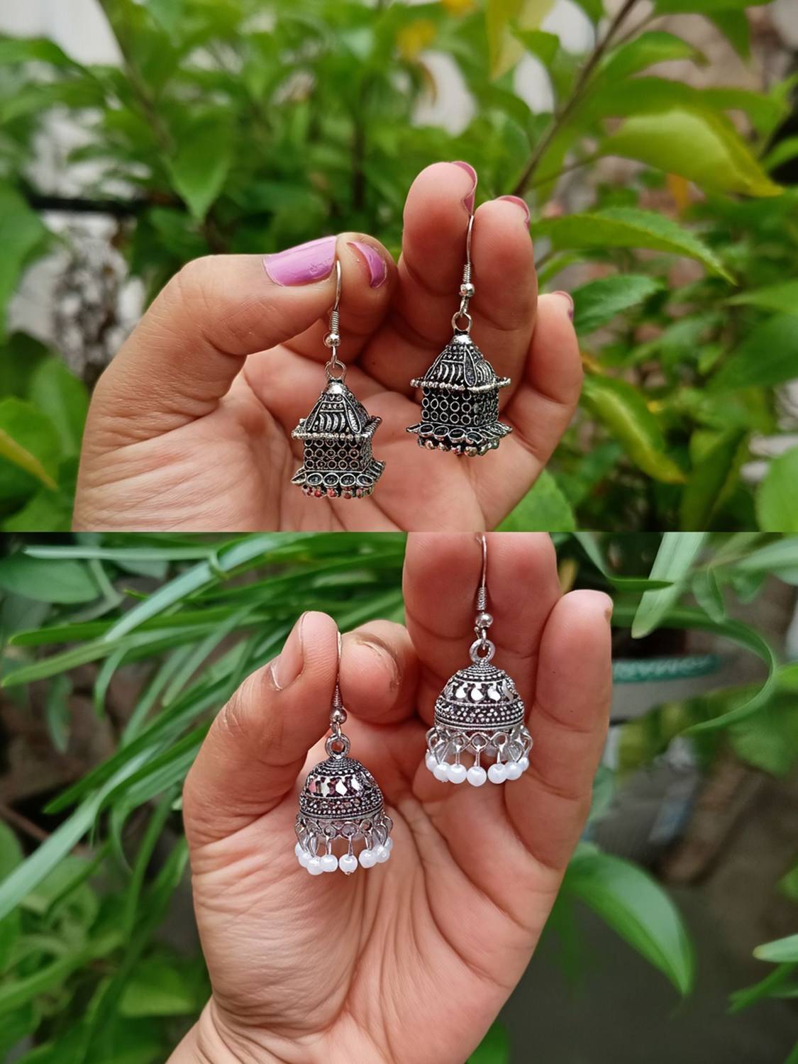 Aadvik Collections Jhumka Earrings for girls stylish Pack of 2 Alloy Jhumki Earring