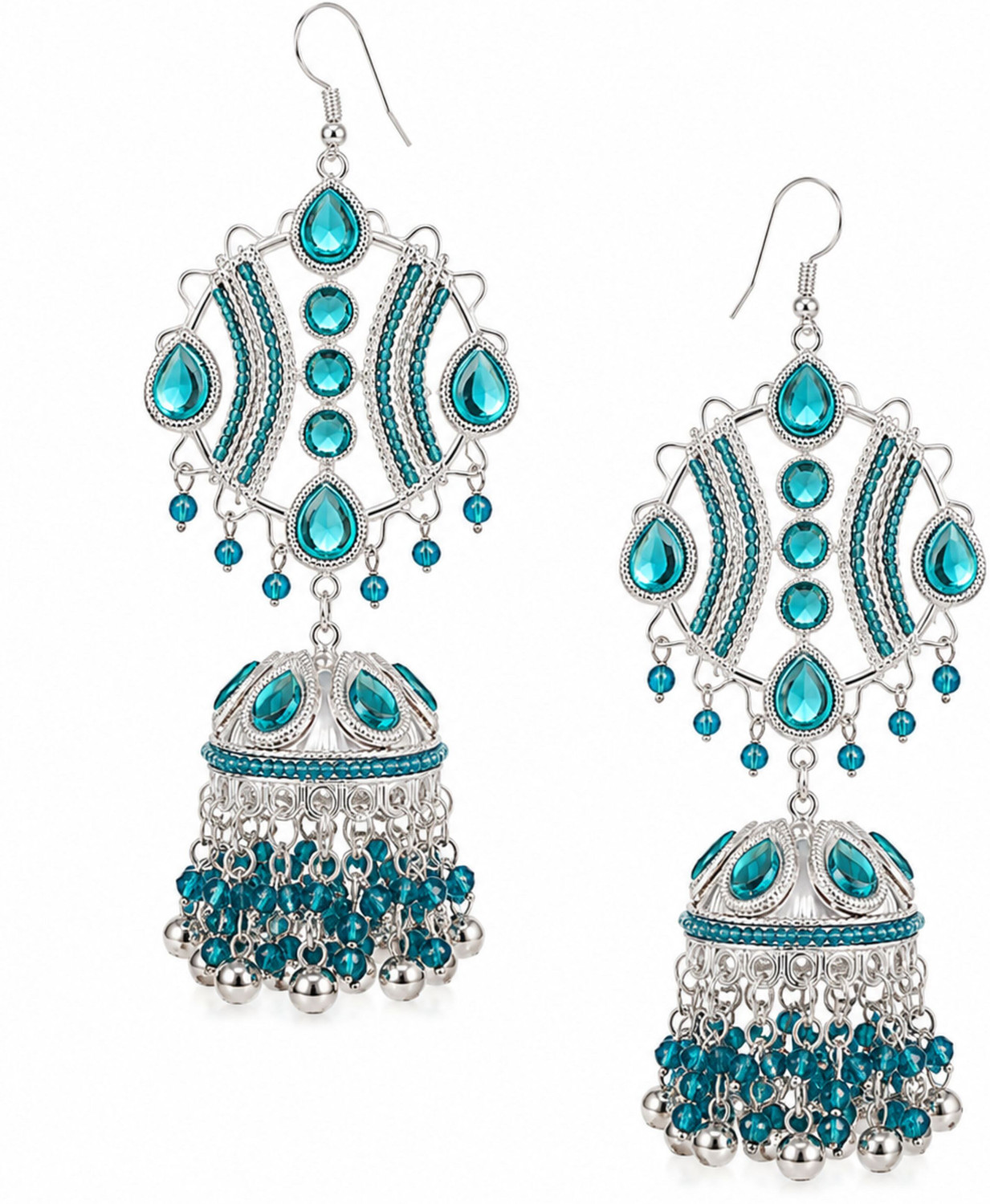 Image of UnfoldSelf Maula Mere Maula Grand Edition Jhumki Earrings Alloy Jhumki Earring