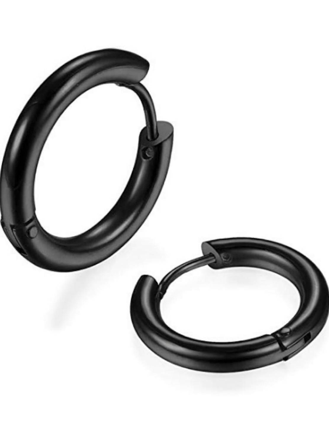 shivay Mens Jewellery Valentine Multi Black Bali Stud Hoop earrings for men/ Ear rings Combo For Men / Gents / Boys / unisex Non-Piercing Ear mens jewellery Salman khan style Earrings High Polish Cubic Zirconia Copper, Brass, Stainless Steel Hoop Earring