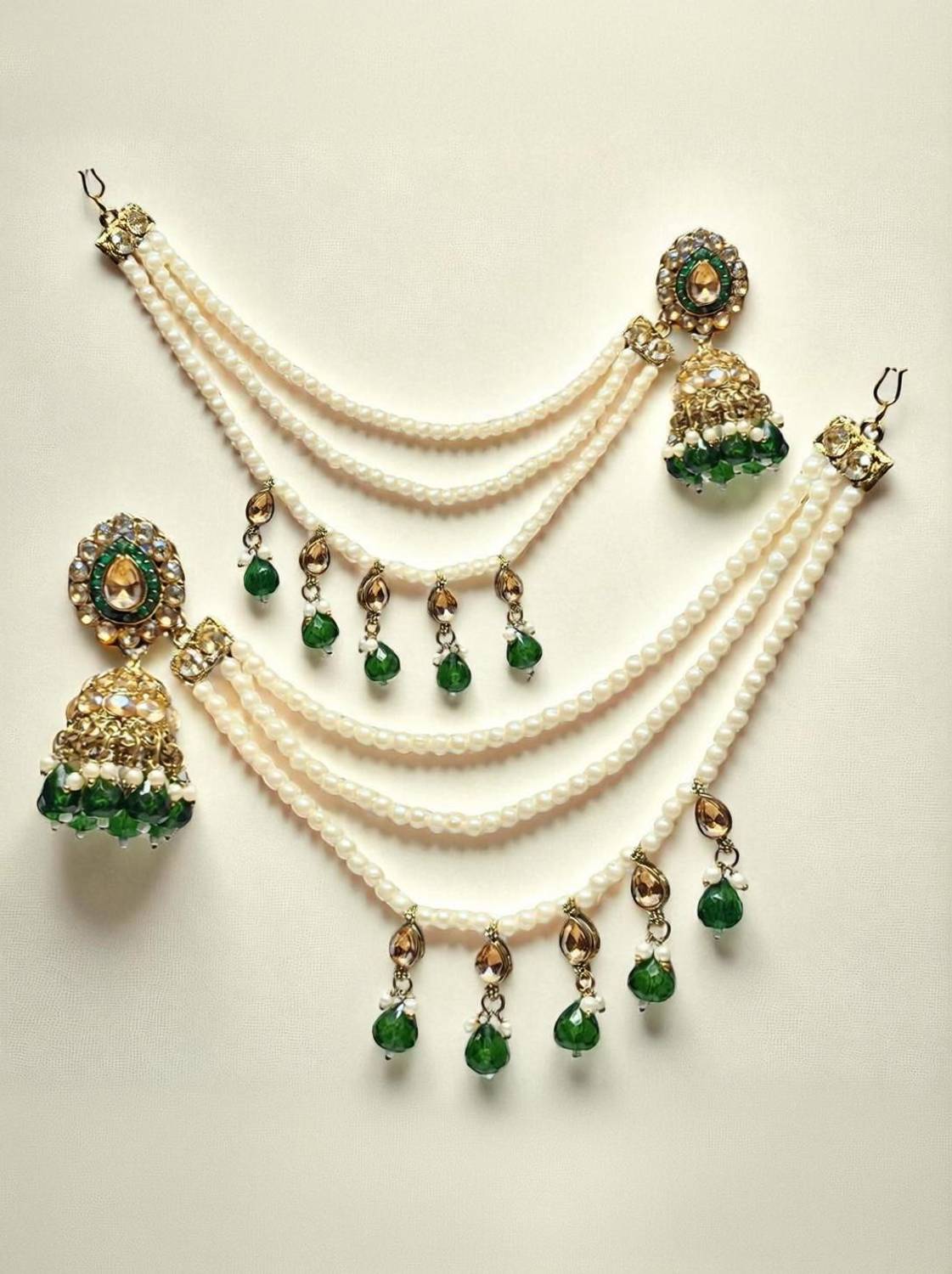 AjaraGems Traditional Bahubali Jhumka Earrings - Image 1