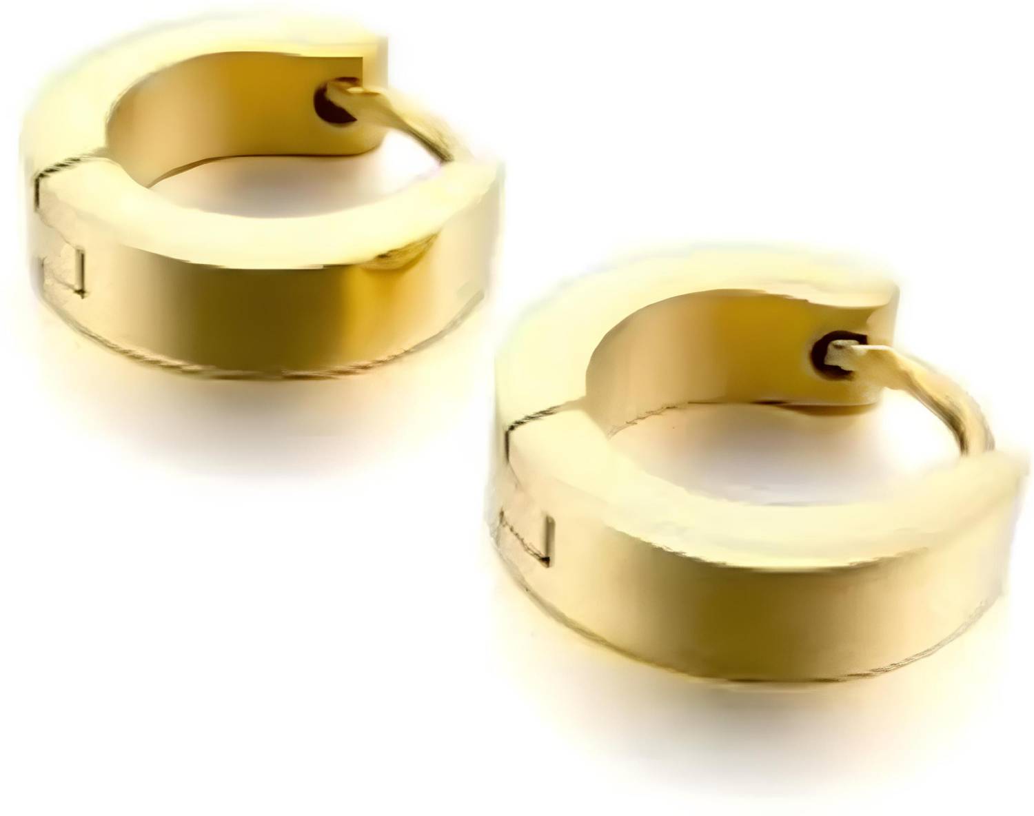 Karishma Kreations Mens Jewellery Valentine Multi Golden Bali Hoop Stud earrings for men/ Ear rings Combo For Men Gents Boys unisex Salman Khan Style Mens Jewellery Brass Hoop Earring