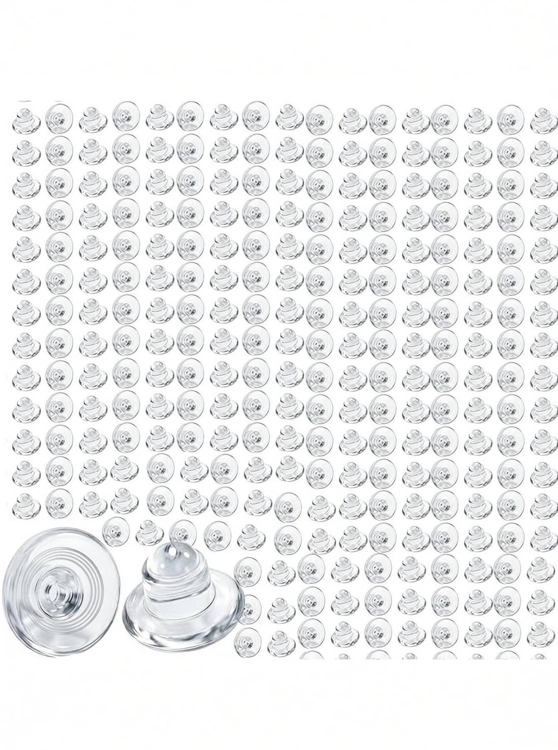 Bawree Soft Silicone Rubber Earring Back Stoppers Rubber Stud Earring