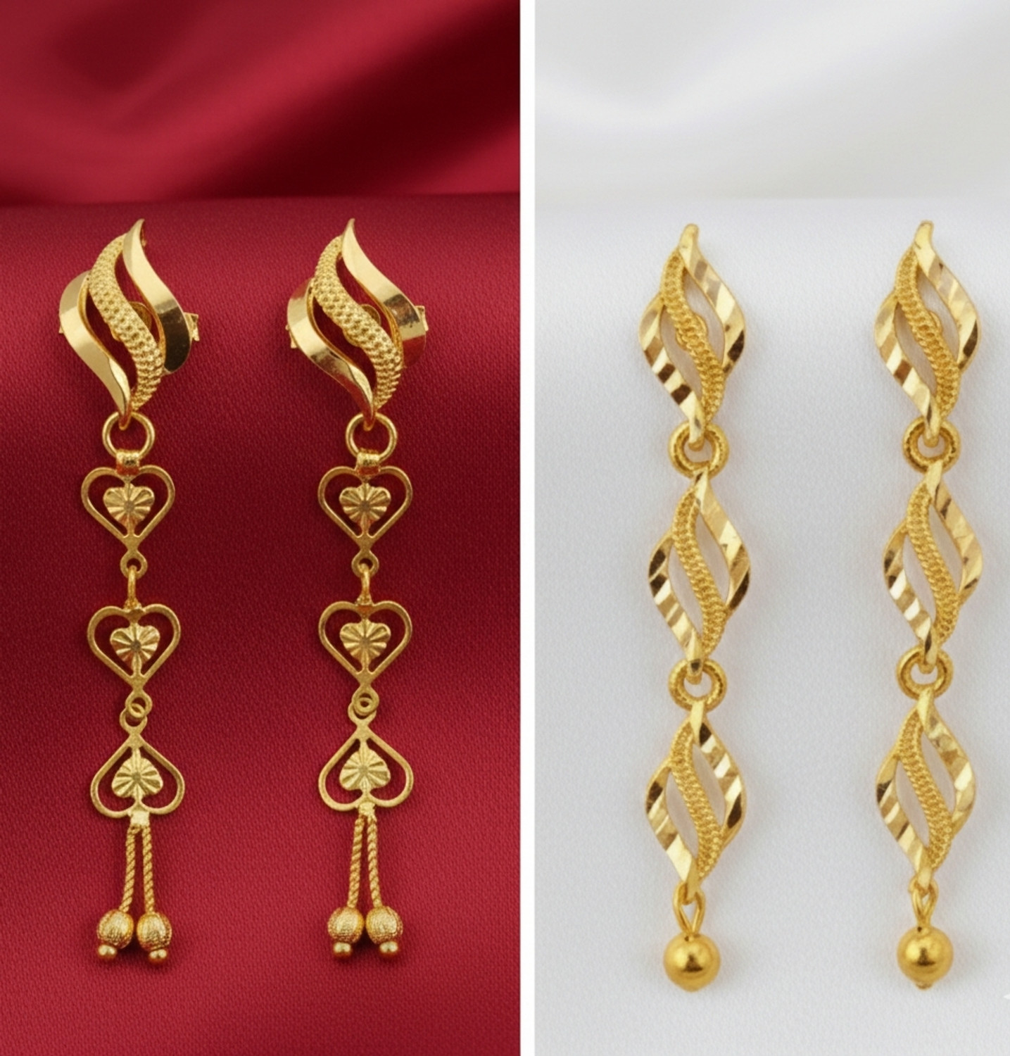 Image of Tarannum fashion store Suidhaga Brass Drops & Danglers