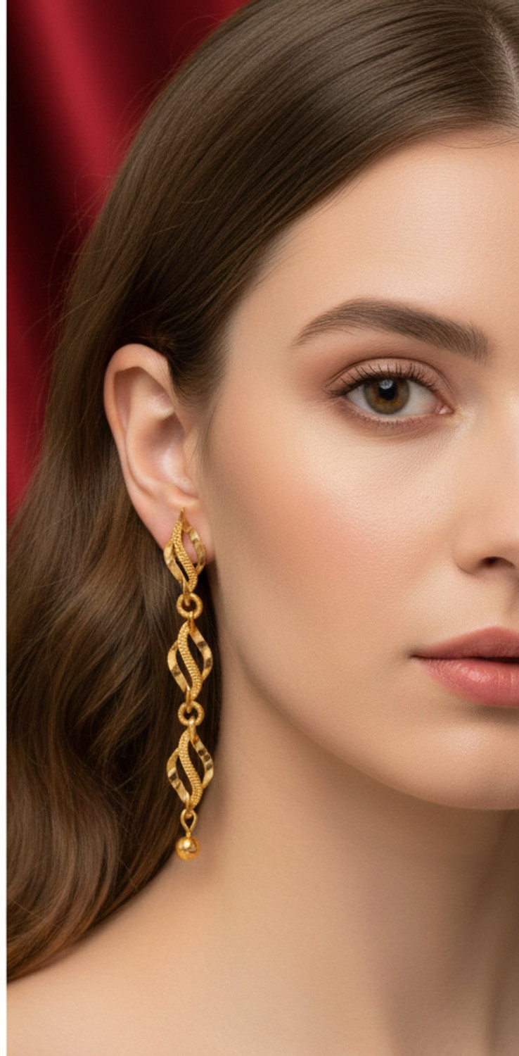 Image of Tarannum fashion store Suidhaga Brass Drops & Danglers